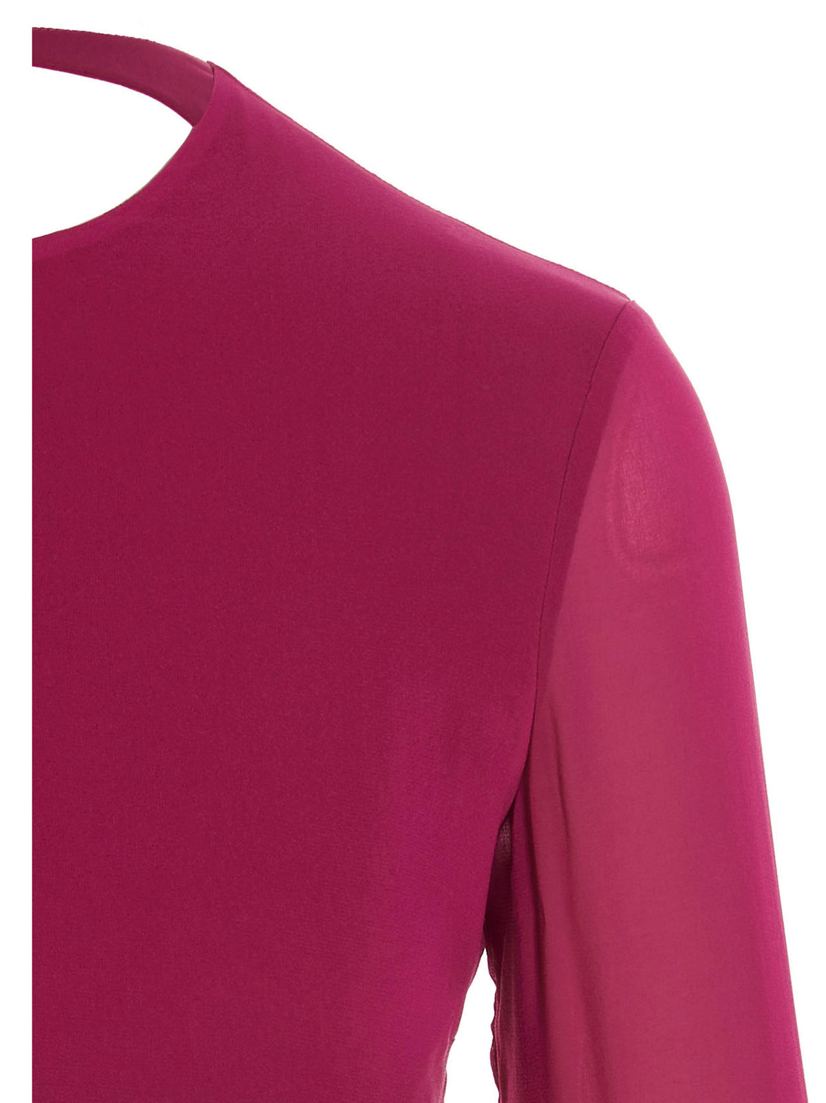 The Andamane Women Cropped Georgette Top THE ANDAMANE