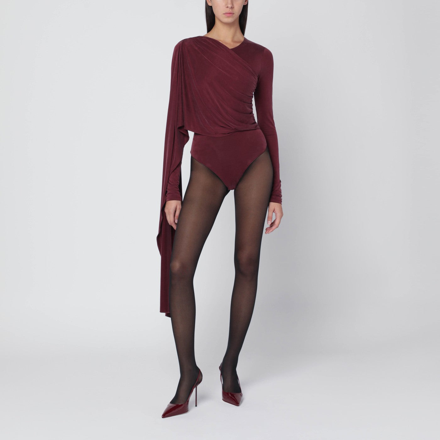 The Andamane Xenia Rouge Noir Bodysuit Women THE ANDAMANE