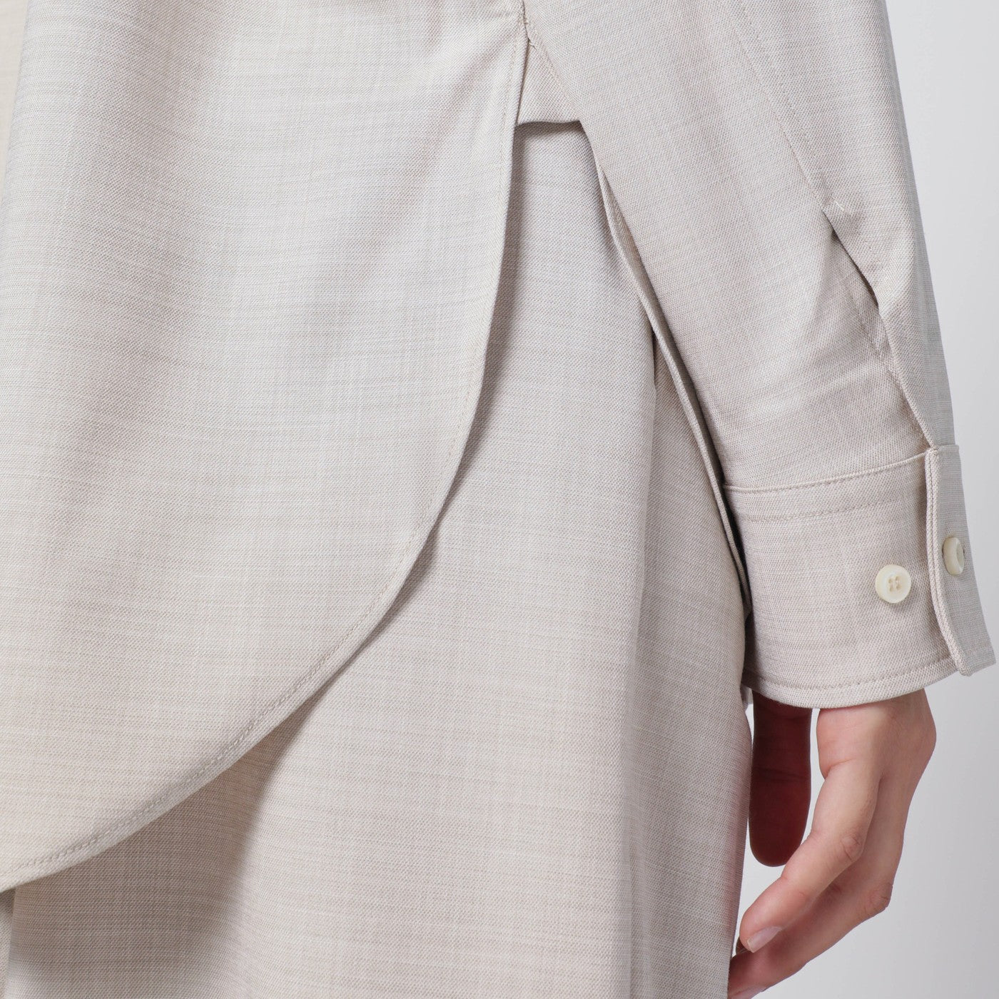 The Andamane Trousers In Ivory Melange Women THE ANDAMANE