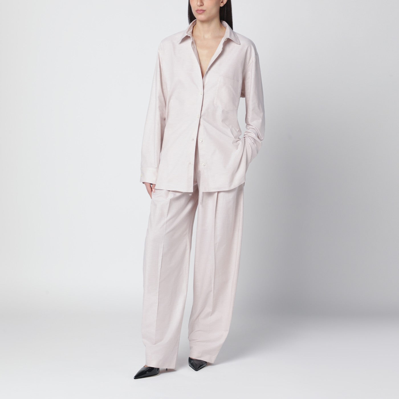 The Andamane Ivory Wendela Oversized Suit Women THE ANDAMANE