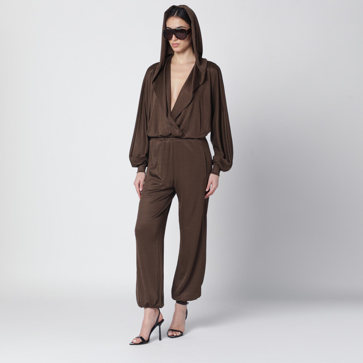 The Andamane Grace Knit Set In Chocolate Women THE ANDAMANE