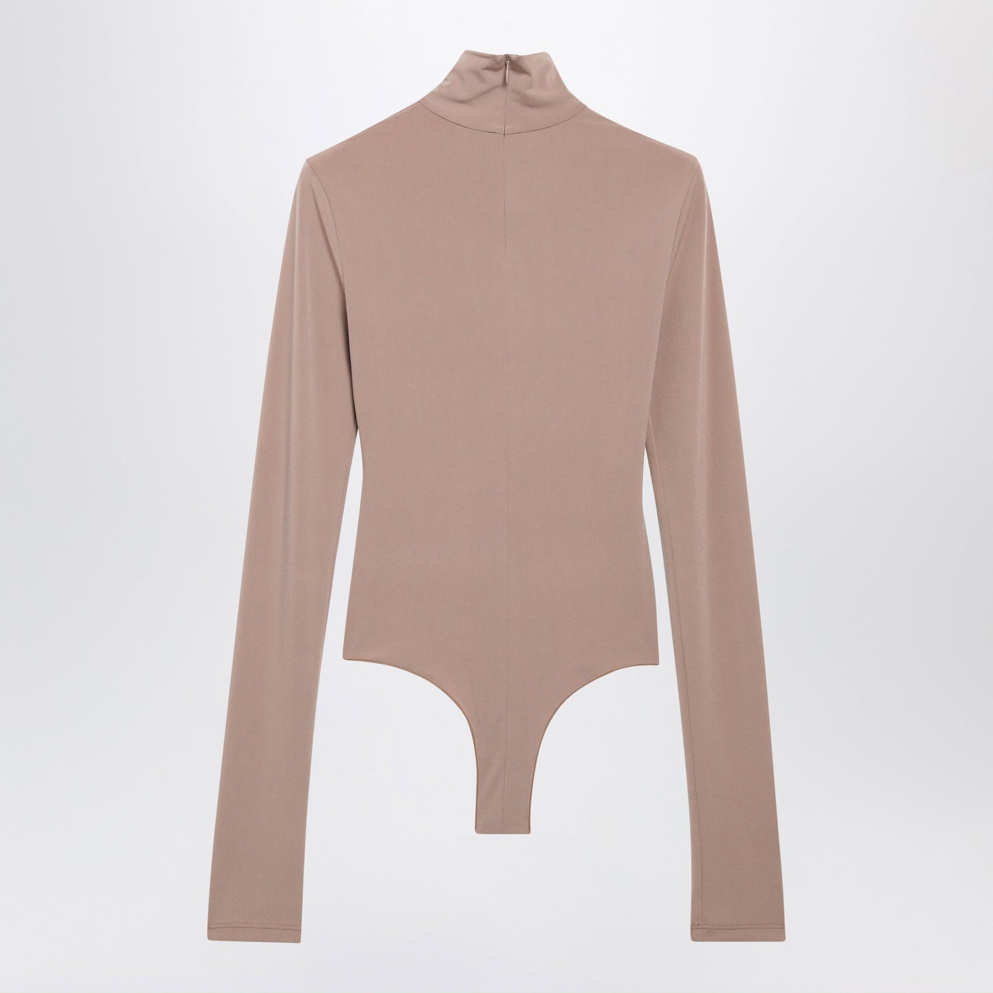 The Andamane Blush Pink Turtleneck Bodysuit In Stretch Jersey Women THE ANDAMANE