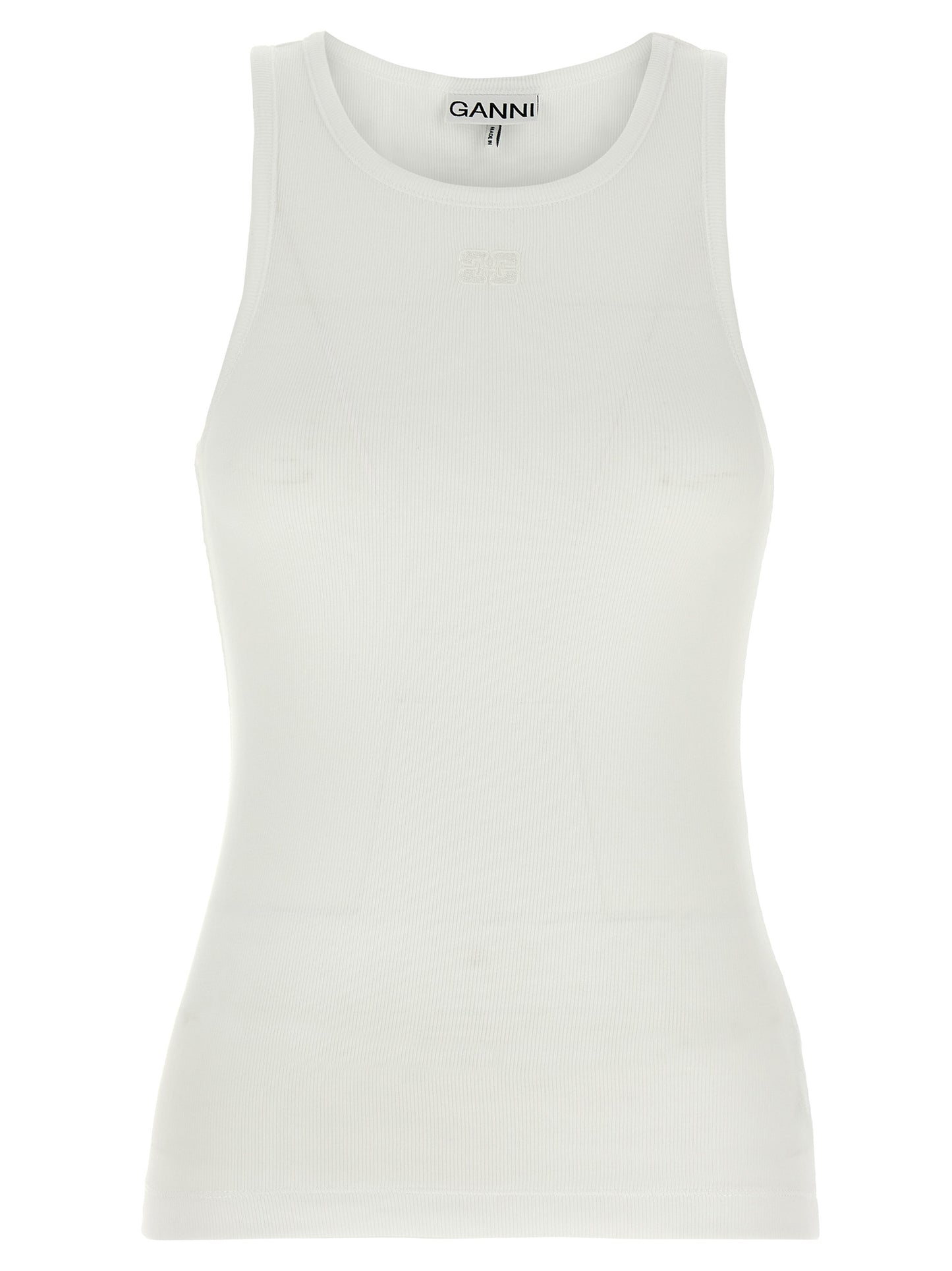 Ganni Women Ribbed Top GANNI