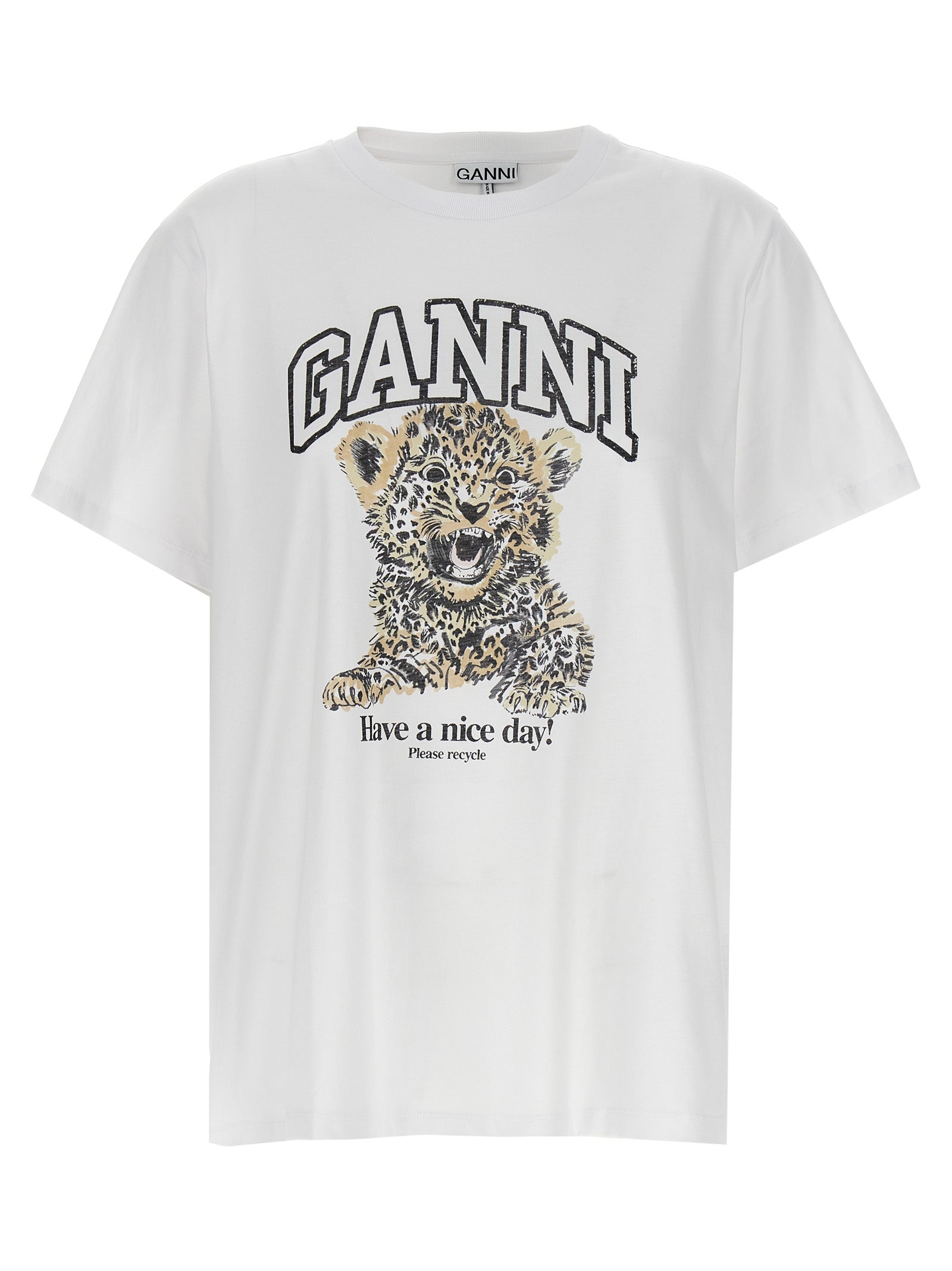 Ganni Women 'Leopard' T-Shirt GANNI