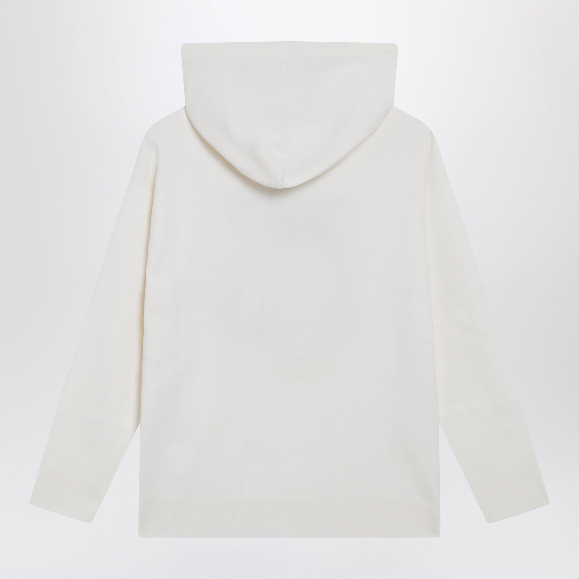 Max Mara Taddeo Hooded Virgin Wool Sweater In White Women MAX MARA