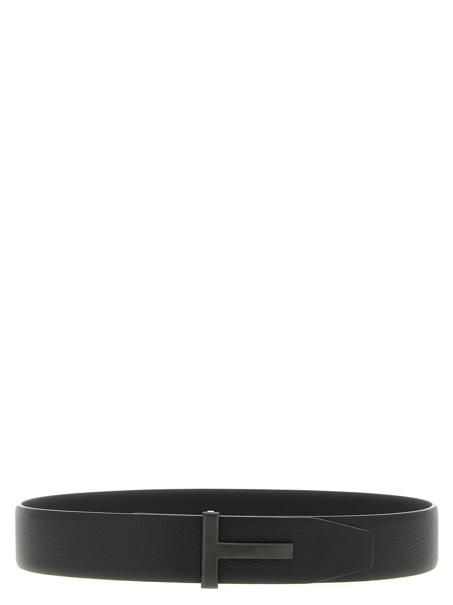 Tom Ford Men Hammered Leather Belt TOM FORD