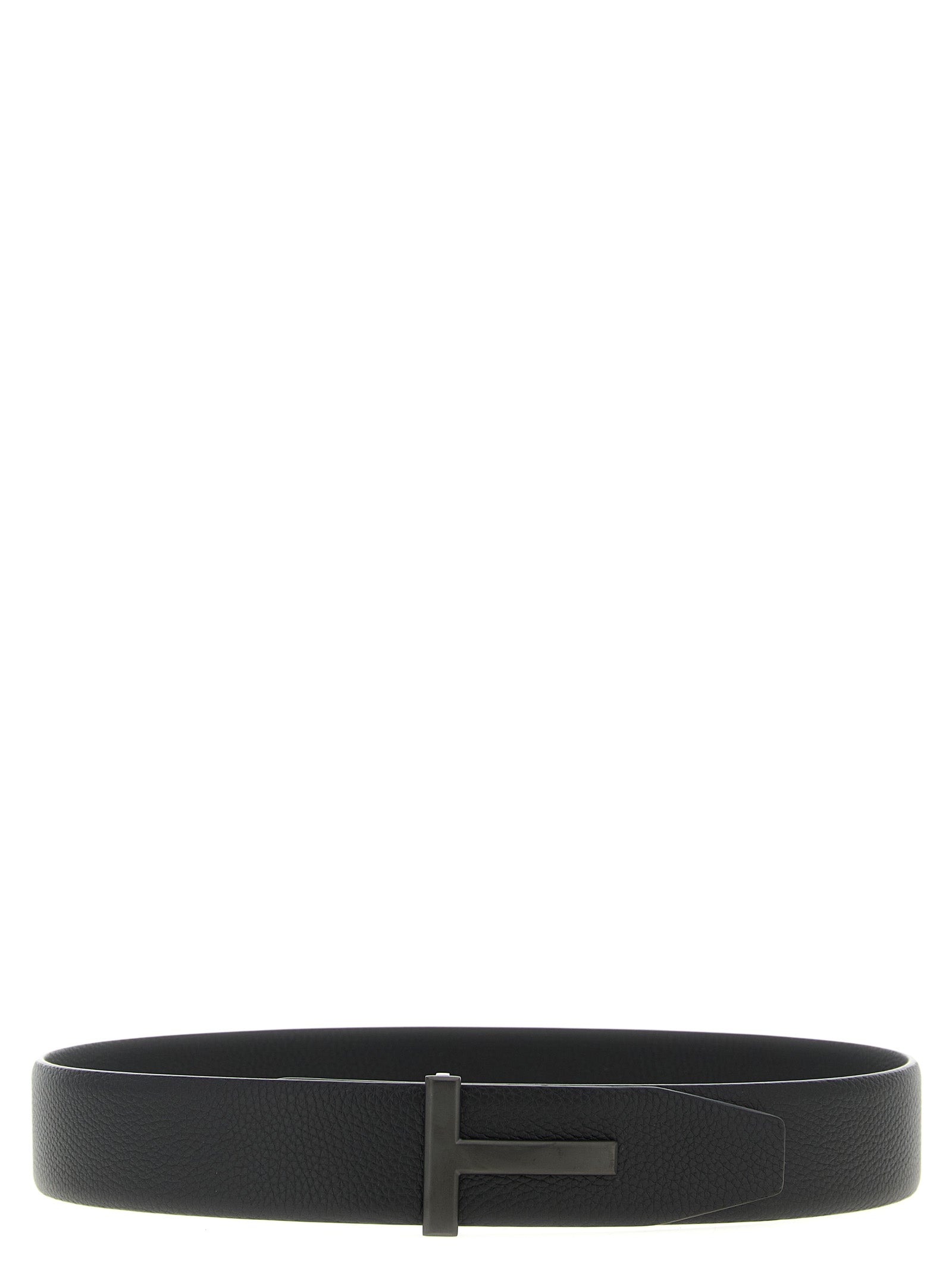 Tom Ford Men Hammered Leather Belt TOM FORD