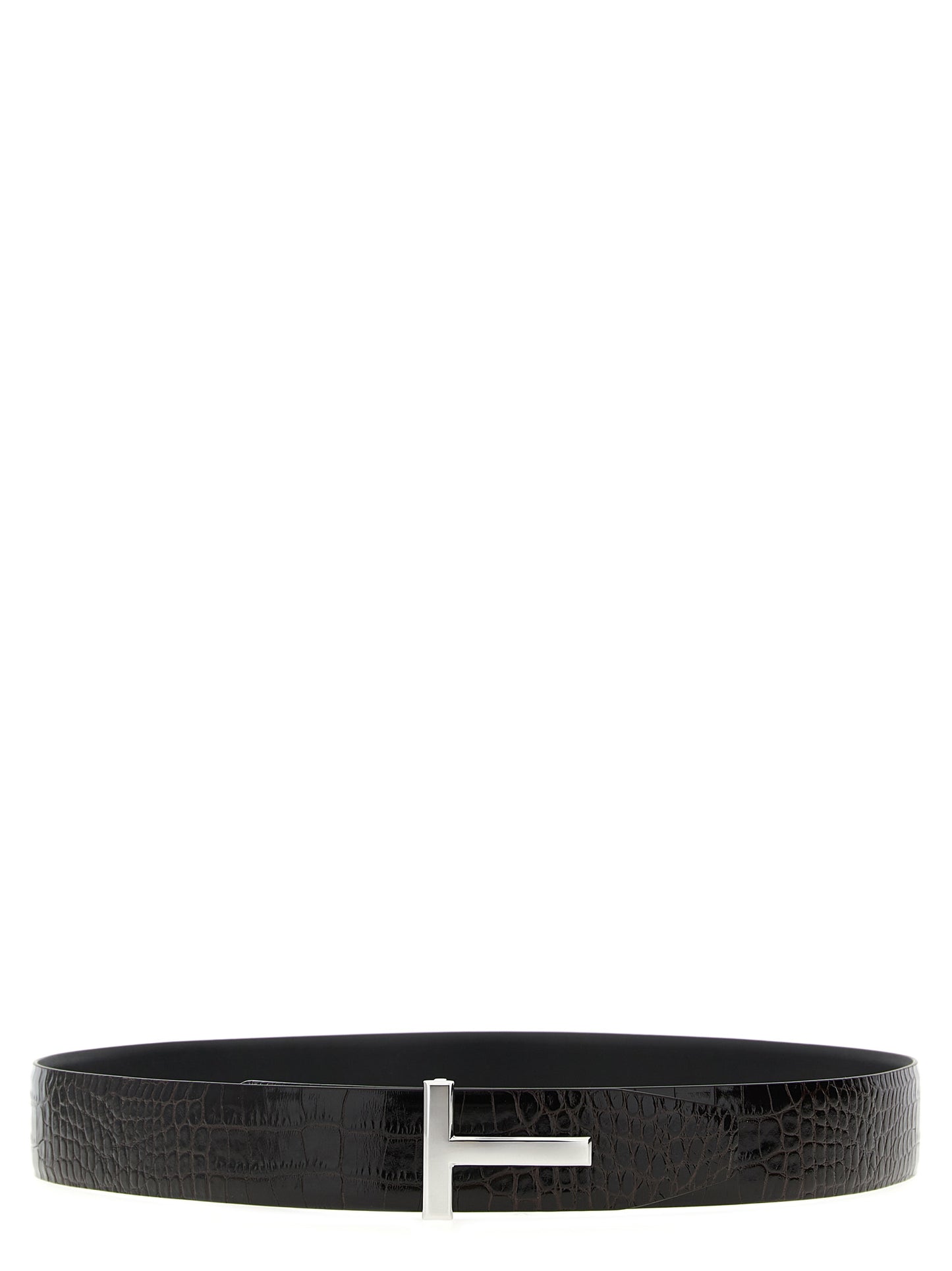 Tom Ford Men Reversible Crocodile Leather Belt TOM FORD