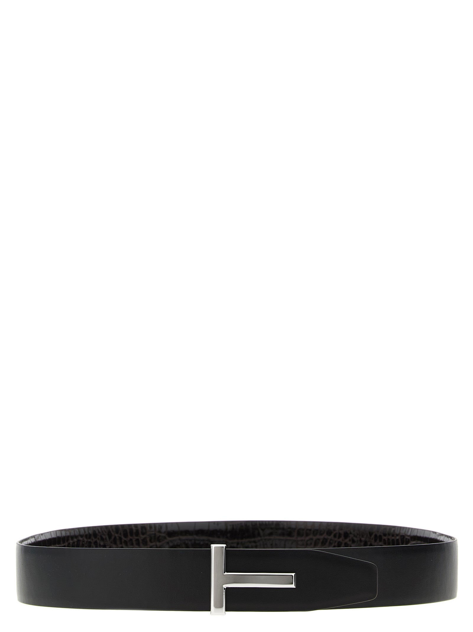 Tom Ford Men Reversible Crocodile Leather Belt TOM FORD