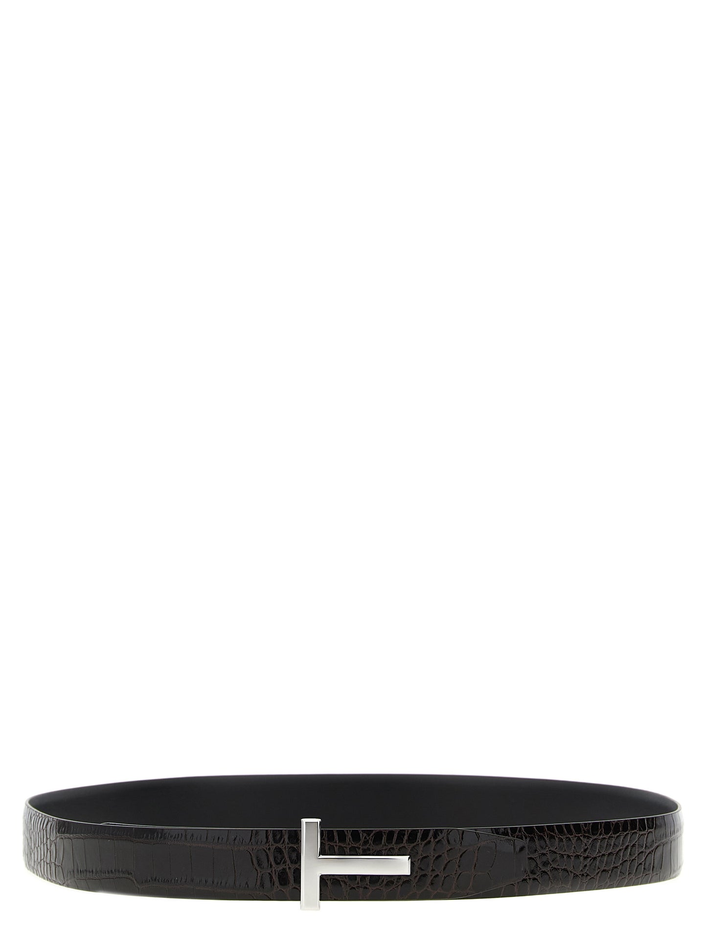 Tom Ford Men Reversible Crocodile Leather Belt TOM FORD
