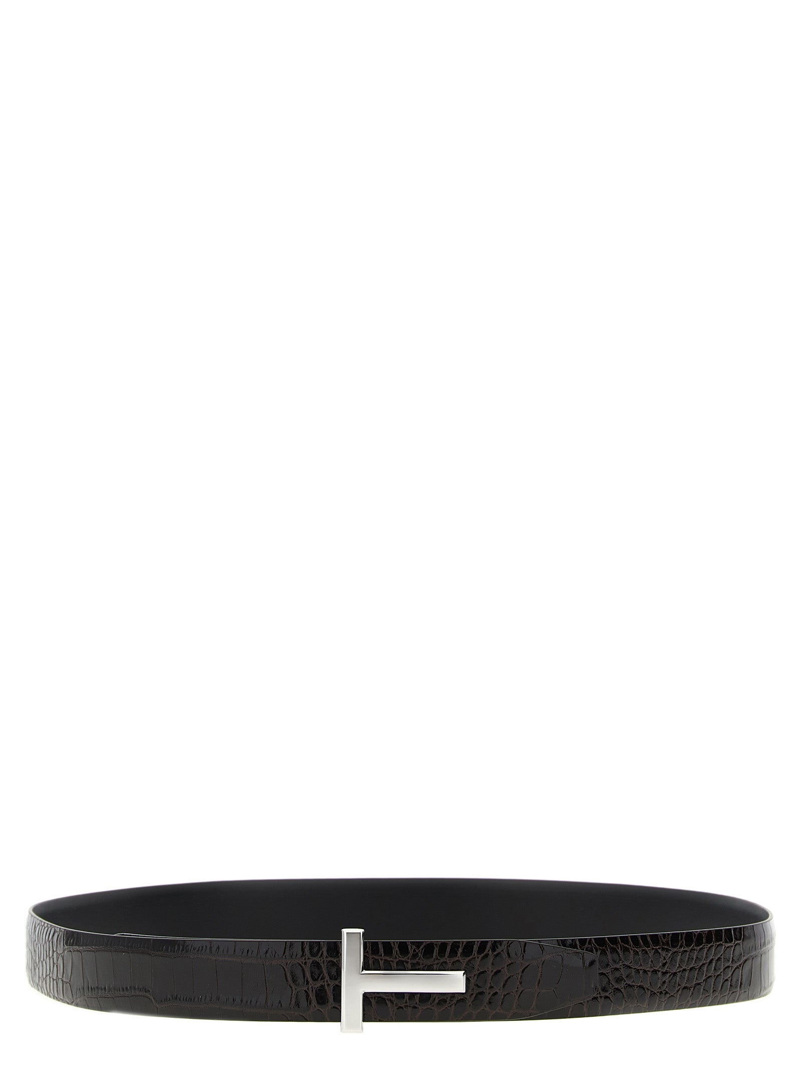 Tom Ford Men Reversible Crocodile Leather Belt TOM FORD