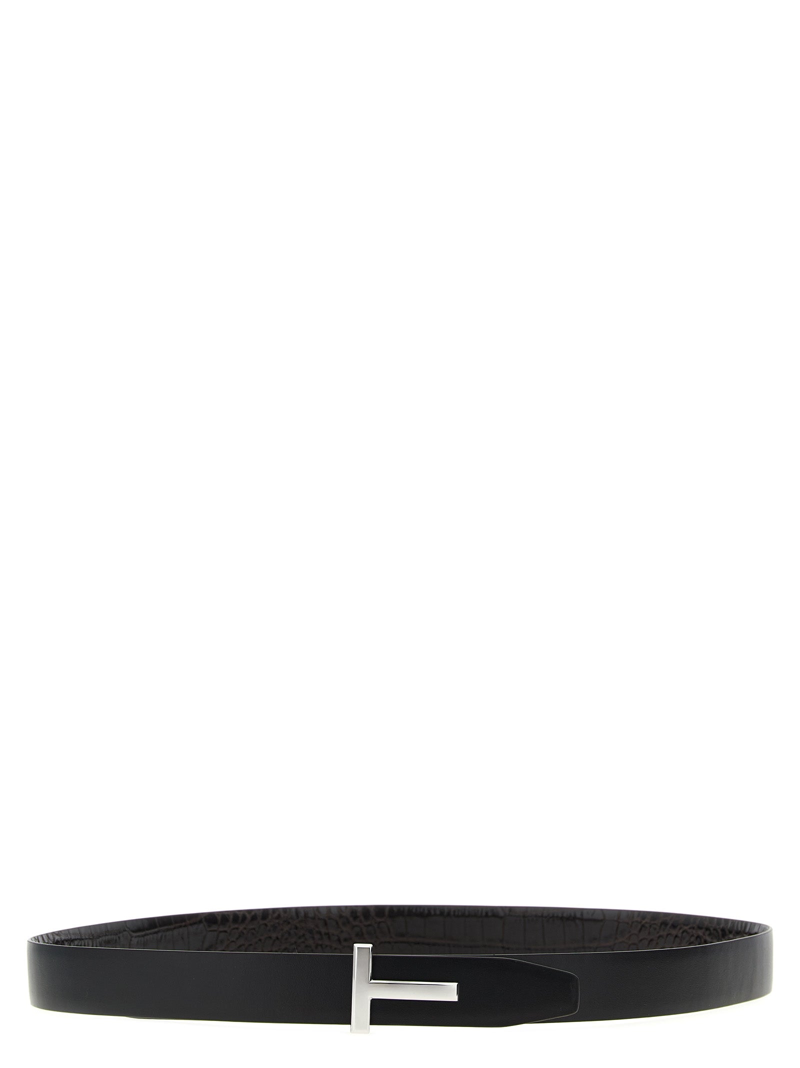 Tom Ford Men Reversible Crocodile Leather Belt TOM FORD