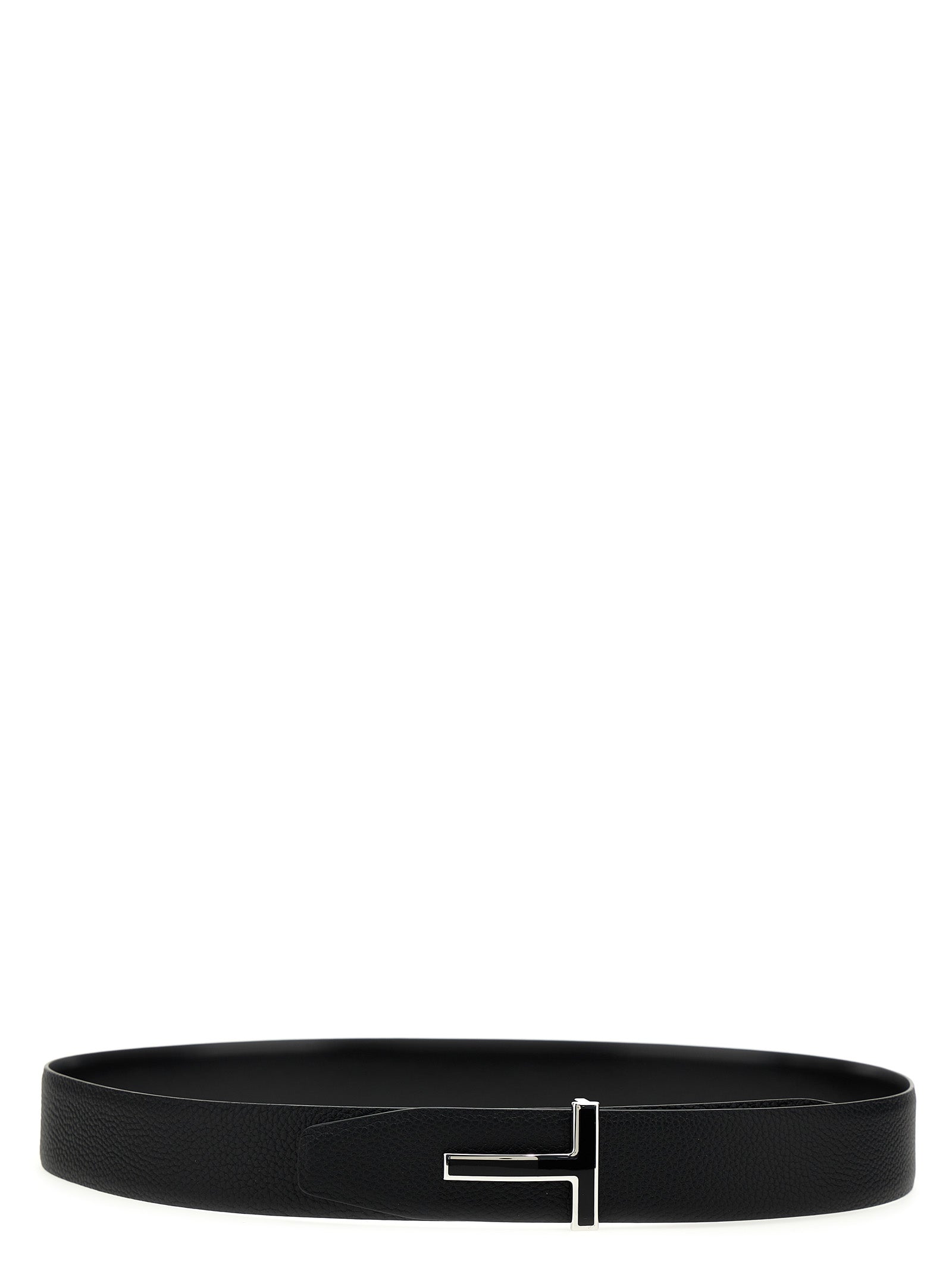Tom Ford Men Logo Leather Belt TOM FORD