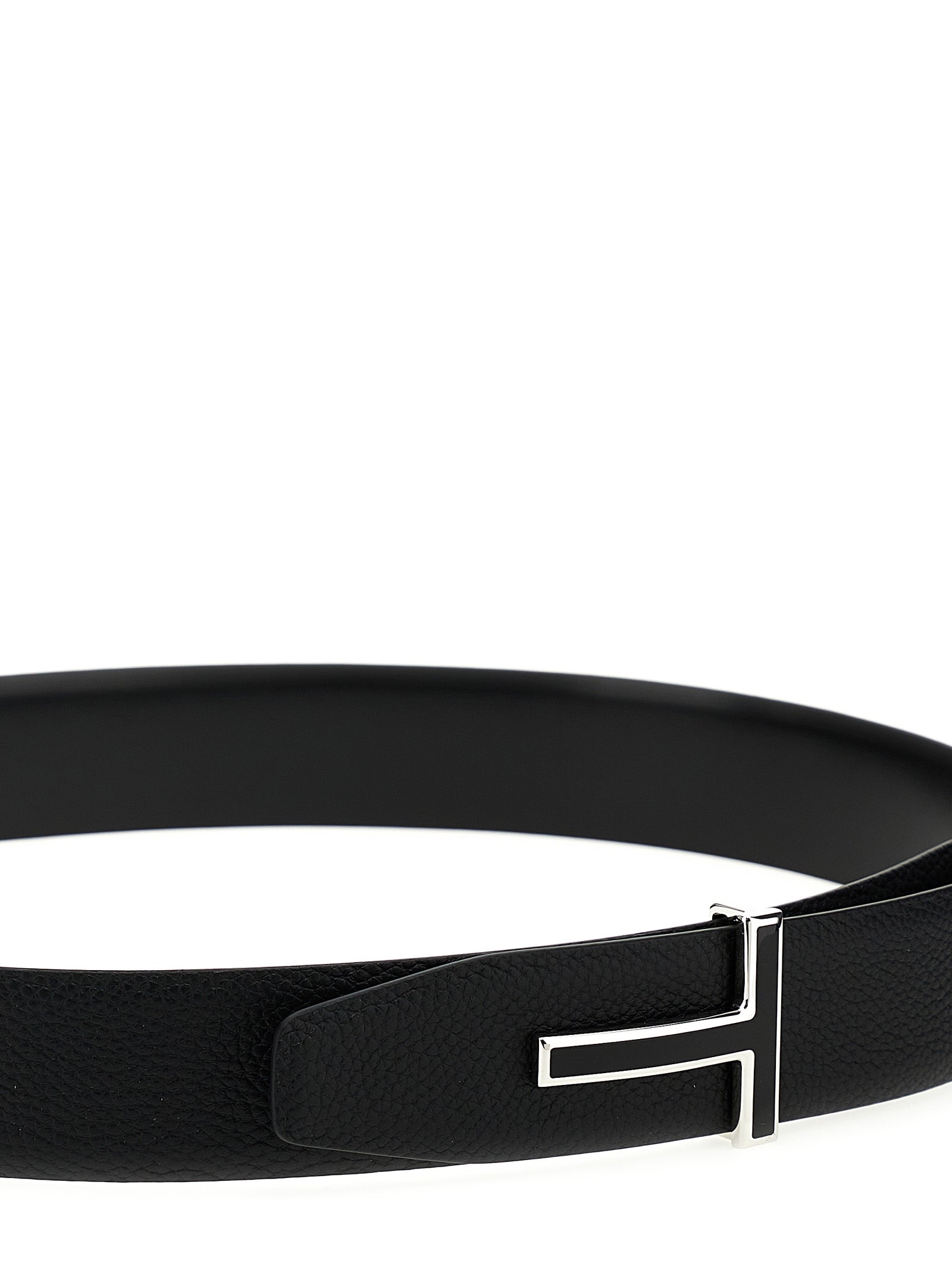 Tom Ford Men Logo Leather Belt TOM FORD
