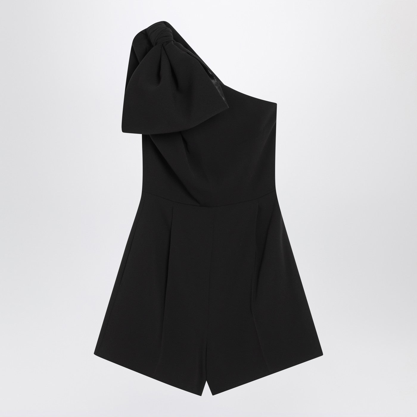 Max Mara Pianoforte One-Shoulder Short Jumpsuit In Black Cady Women MAX MARA