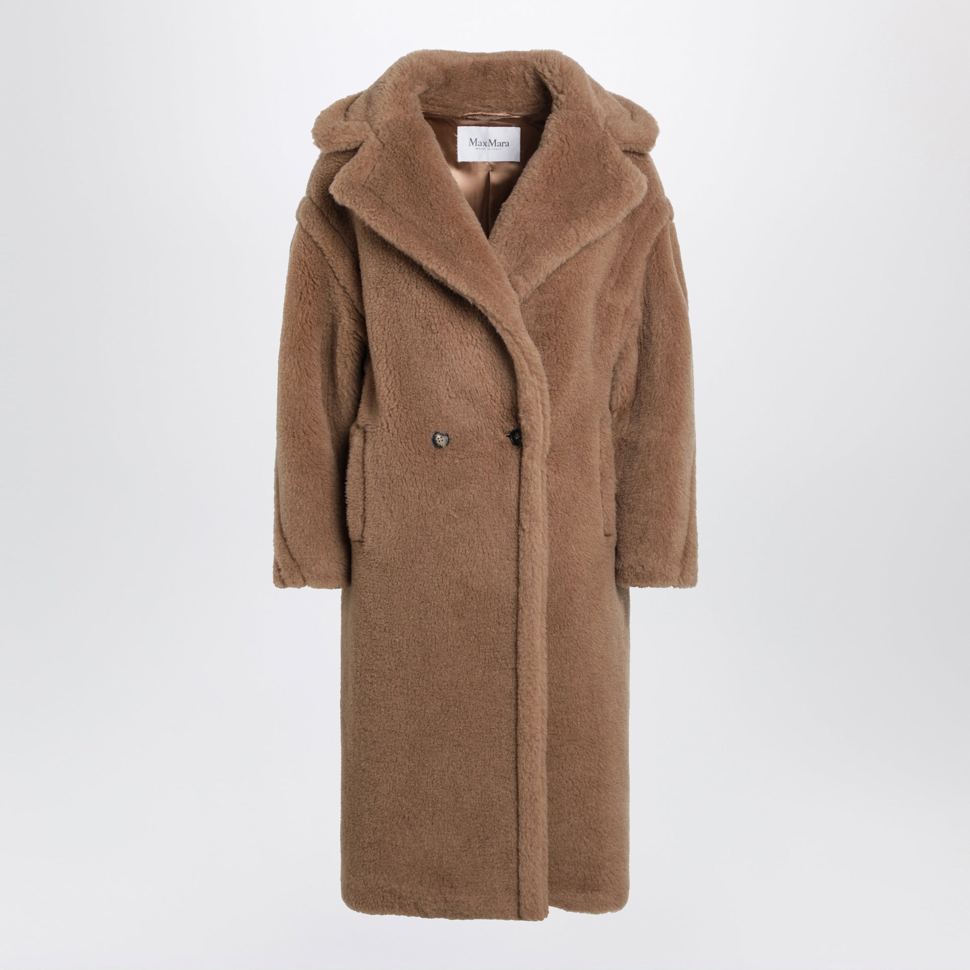 Max Mara Camel-Coloured Teddy Bear Icon Coat Women MAX MARA