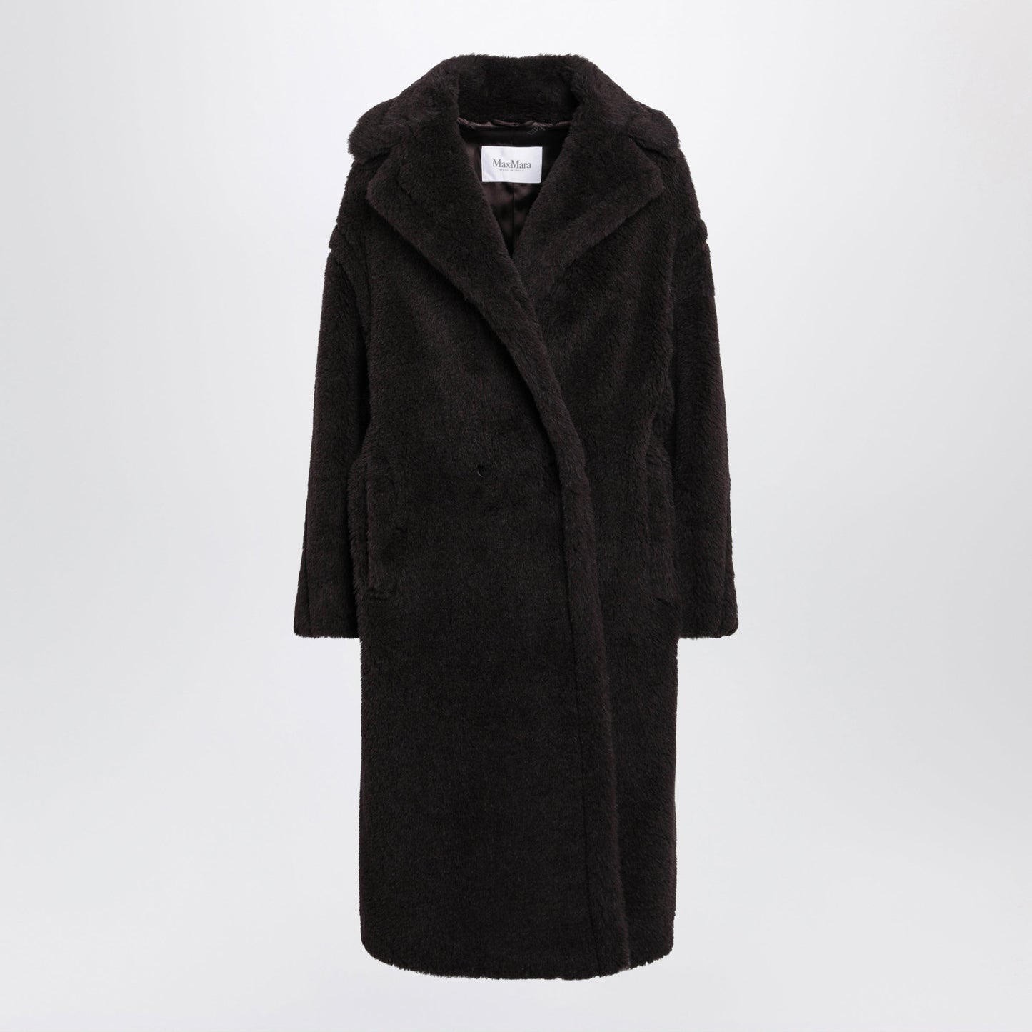 Max Mara Teddy Bear Icon Coat In Ebony Alpaca And Wool Women MAX MARA