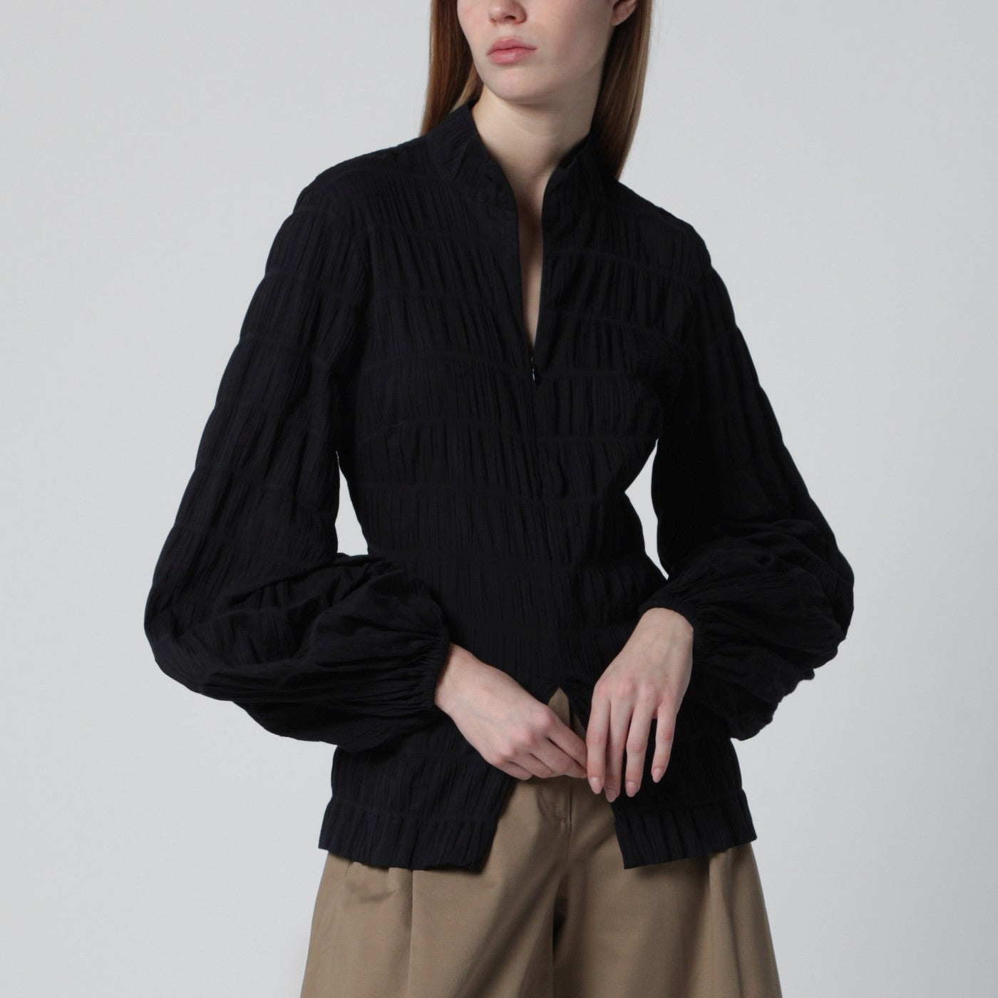 Thelatest Dalila Black Shirt Women TheLatest