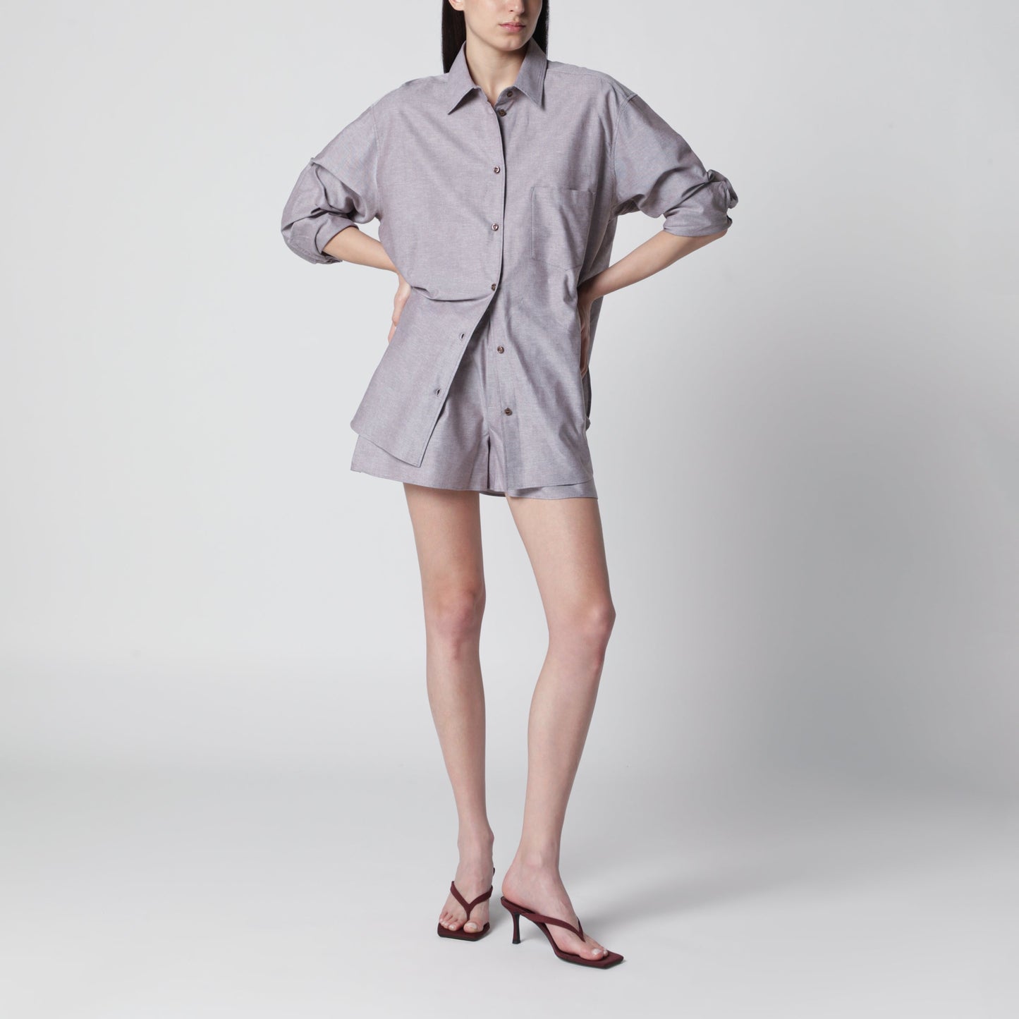 The Andamane Oat Melange Cotton Set Women THE ANDAMANE