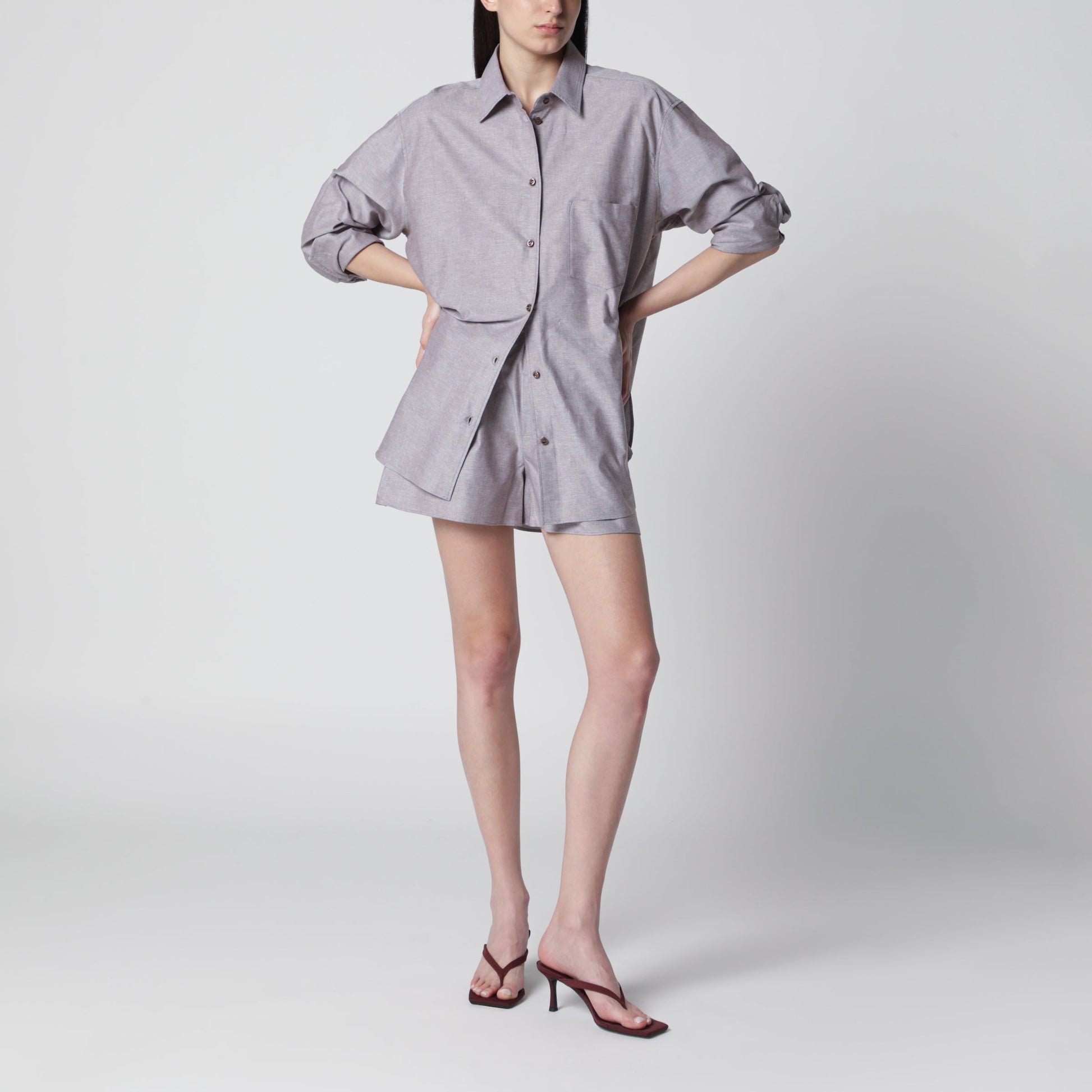 The Andamane Oat Melange Cotton Set Women THE ANDAMANE