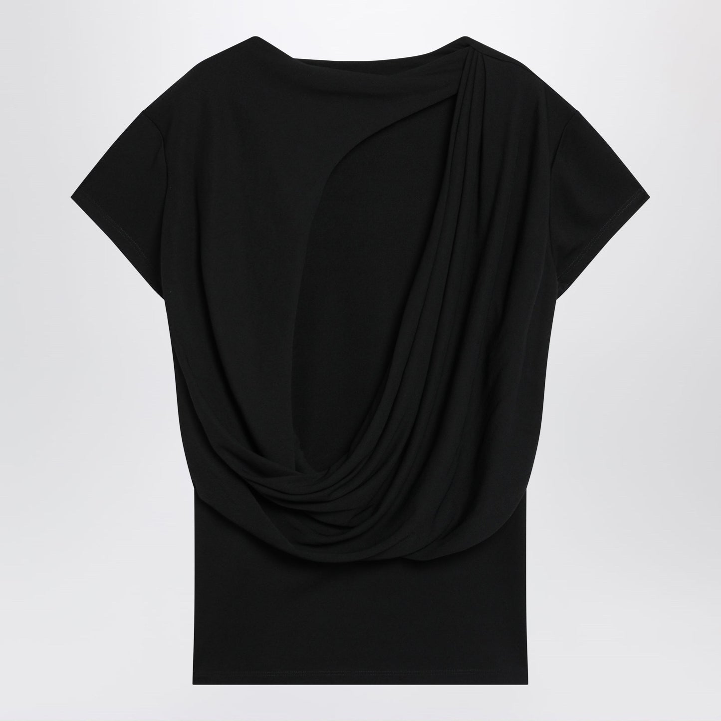 Jacquemus Mistral Top In Black Viscose Blend Women JACQUEMUS