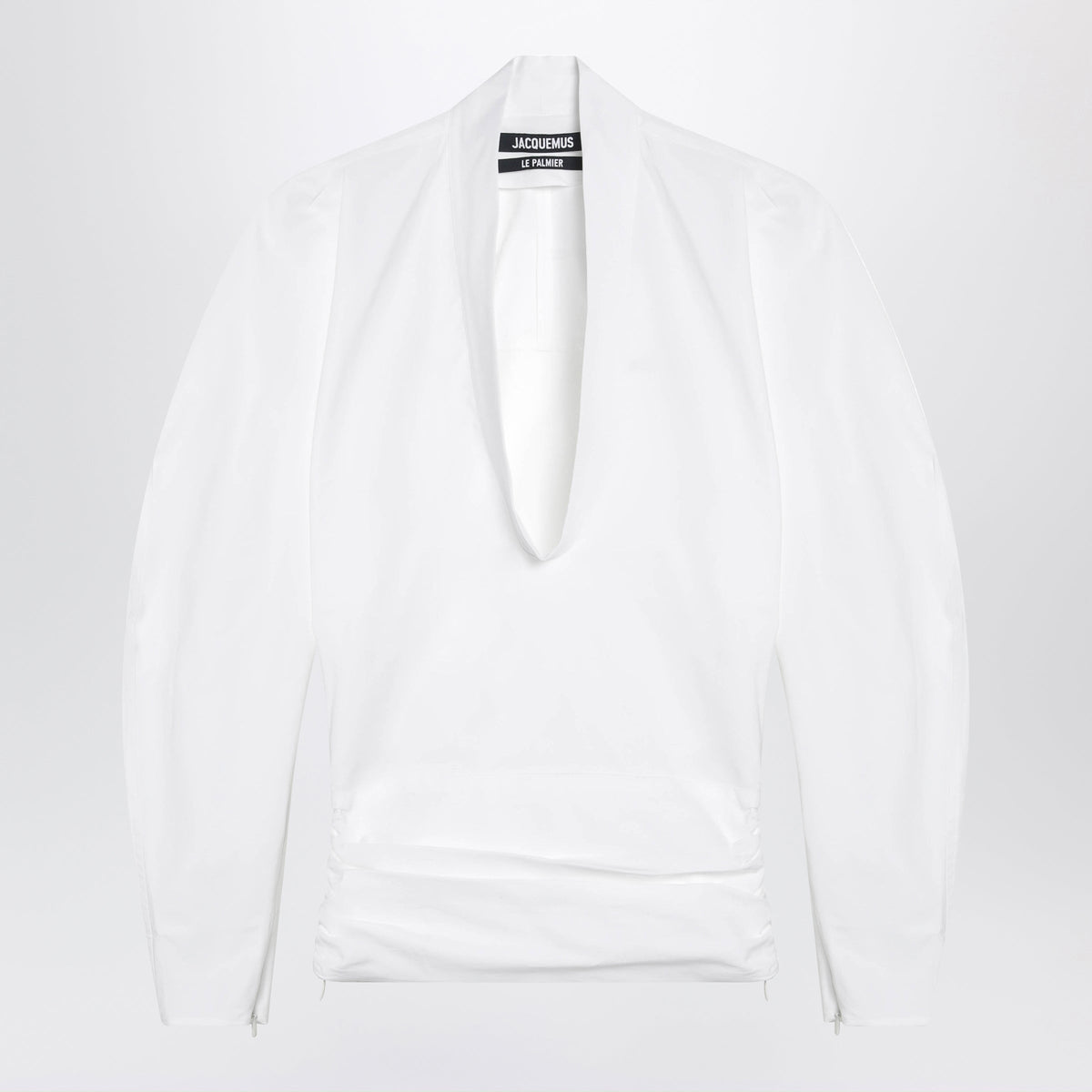 Jacquemus Colombe White Cotton Poplin Blouse Women JACQUEMUS