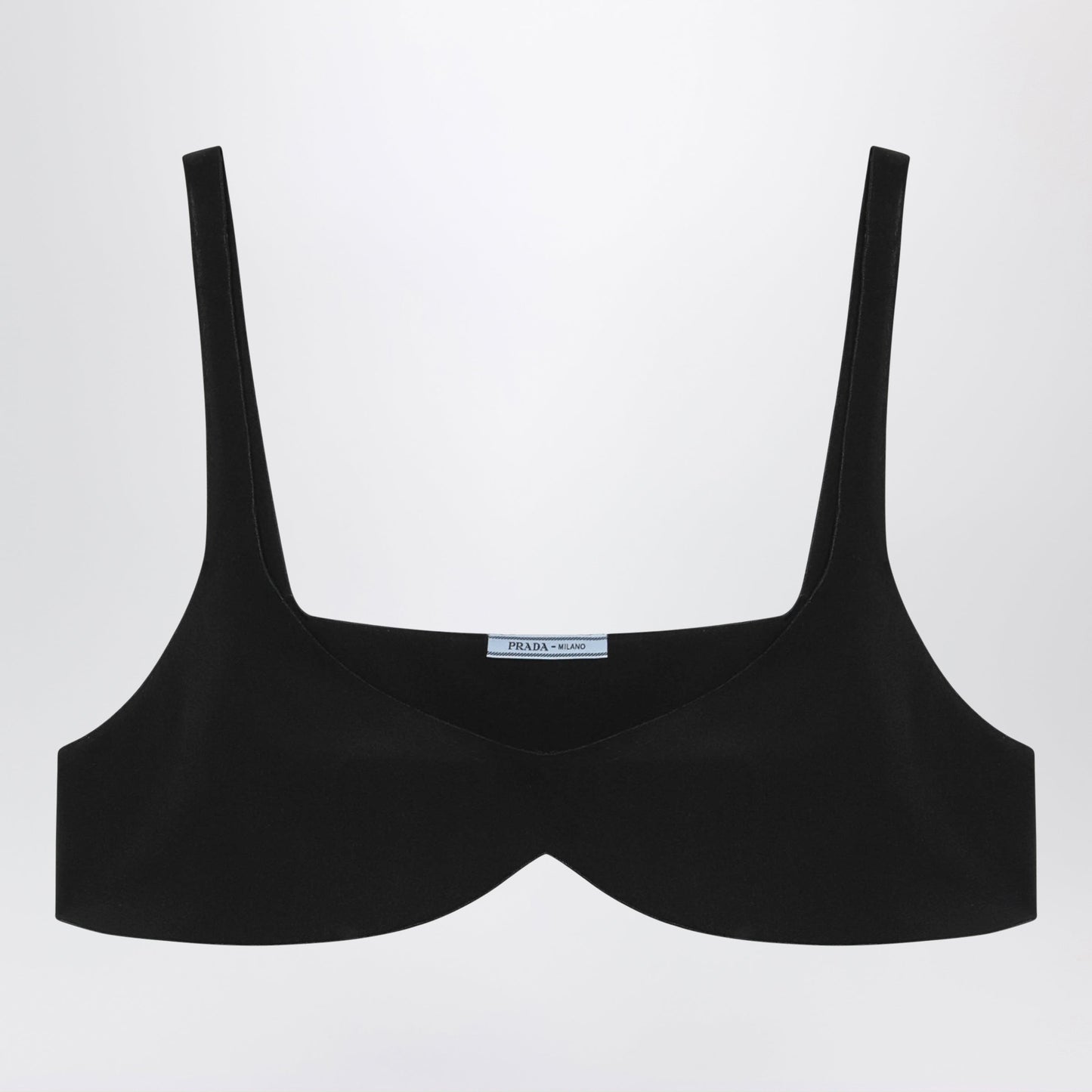 Prada Crãªpe De Chine Silk Top In Black Women PRADA
