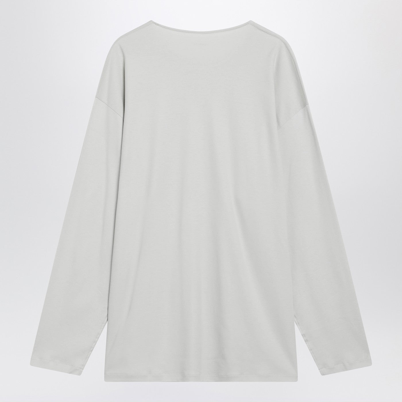 Lemaire Chalk-Colored Cotton And Silk Interlock T-Shirt Men LEMAIRE