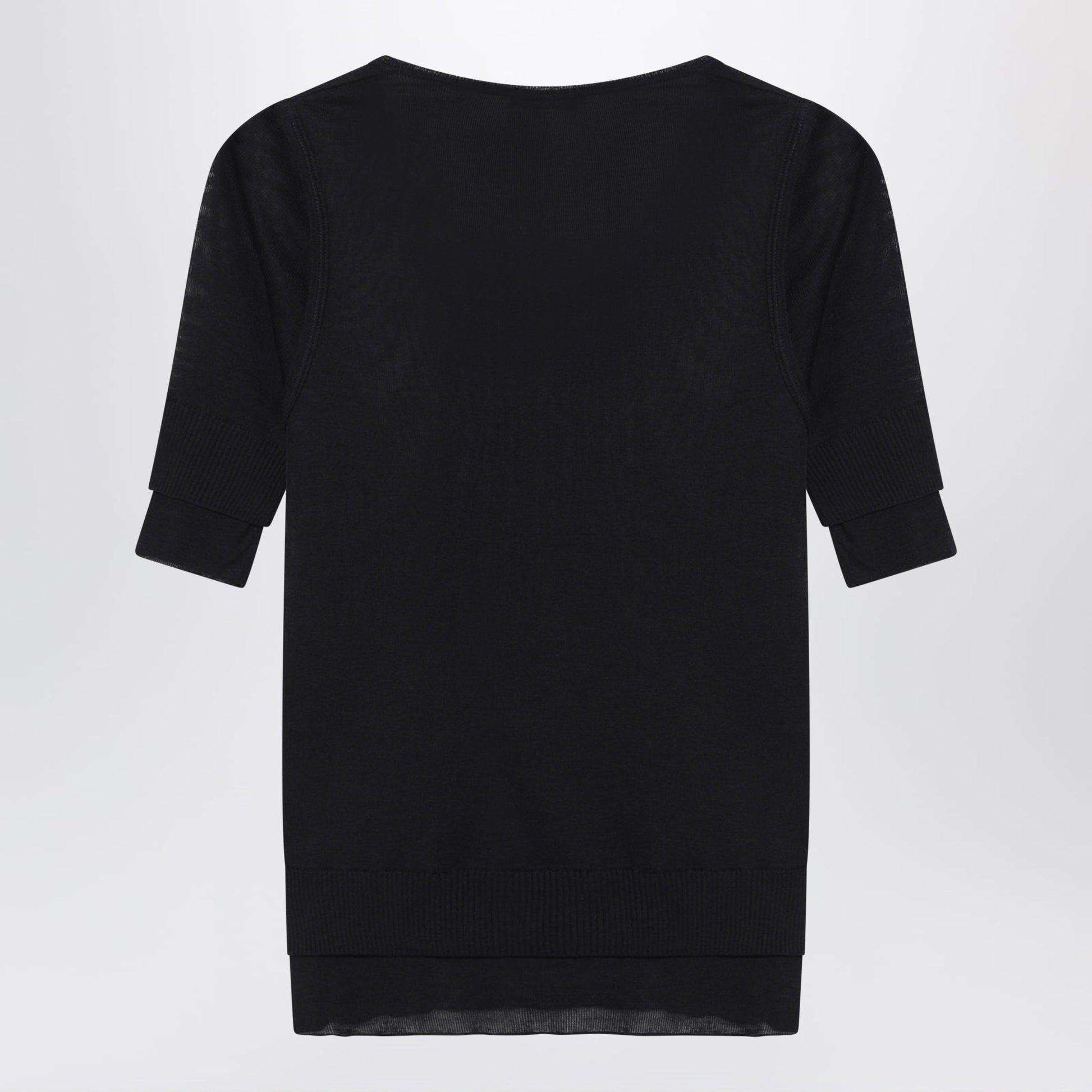 Lemaire Midnight Blue Trompe-L'oeil Top In Viscose And Silk Women LEMAIRE