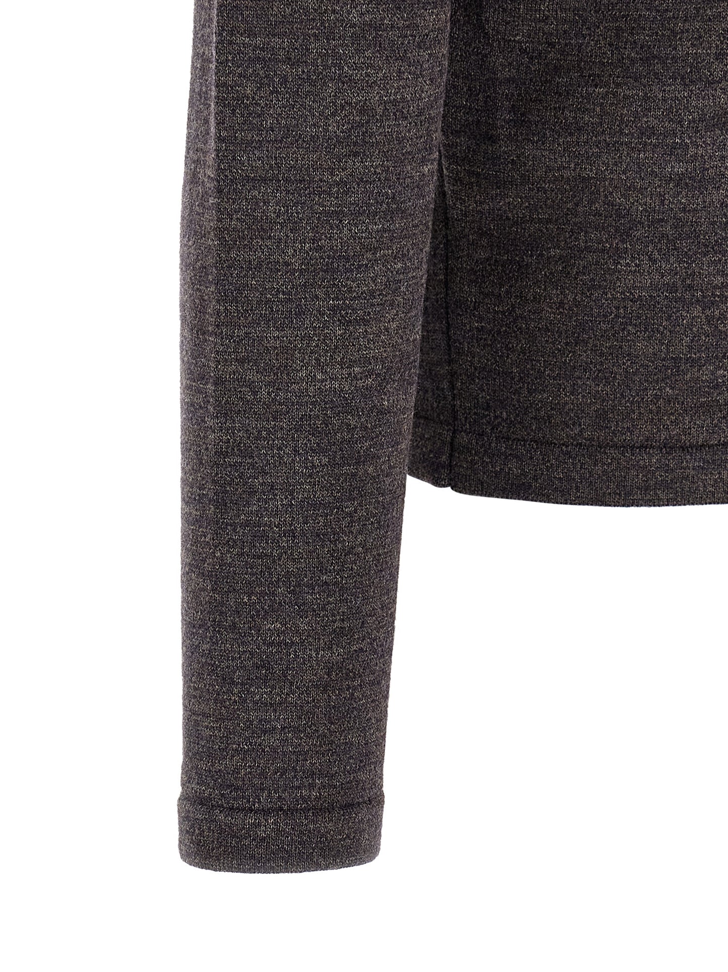 Lemaire Men Mouliné Wool Polo Shirt LEMAIRE