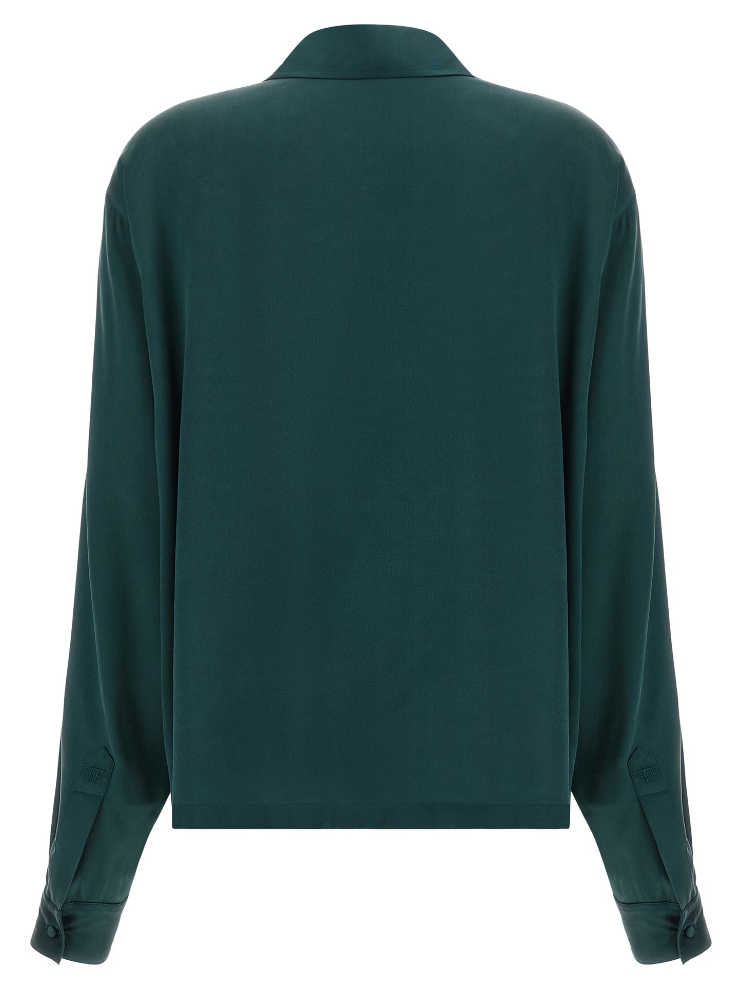 Tom Ford Women Satin Silk Polo Shirt TOM FORD