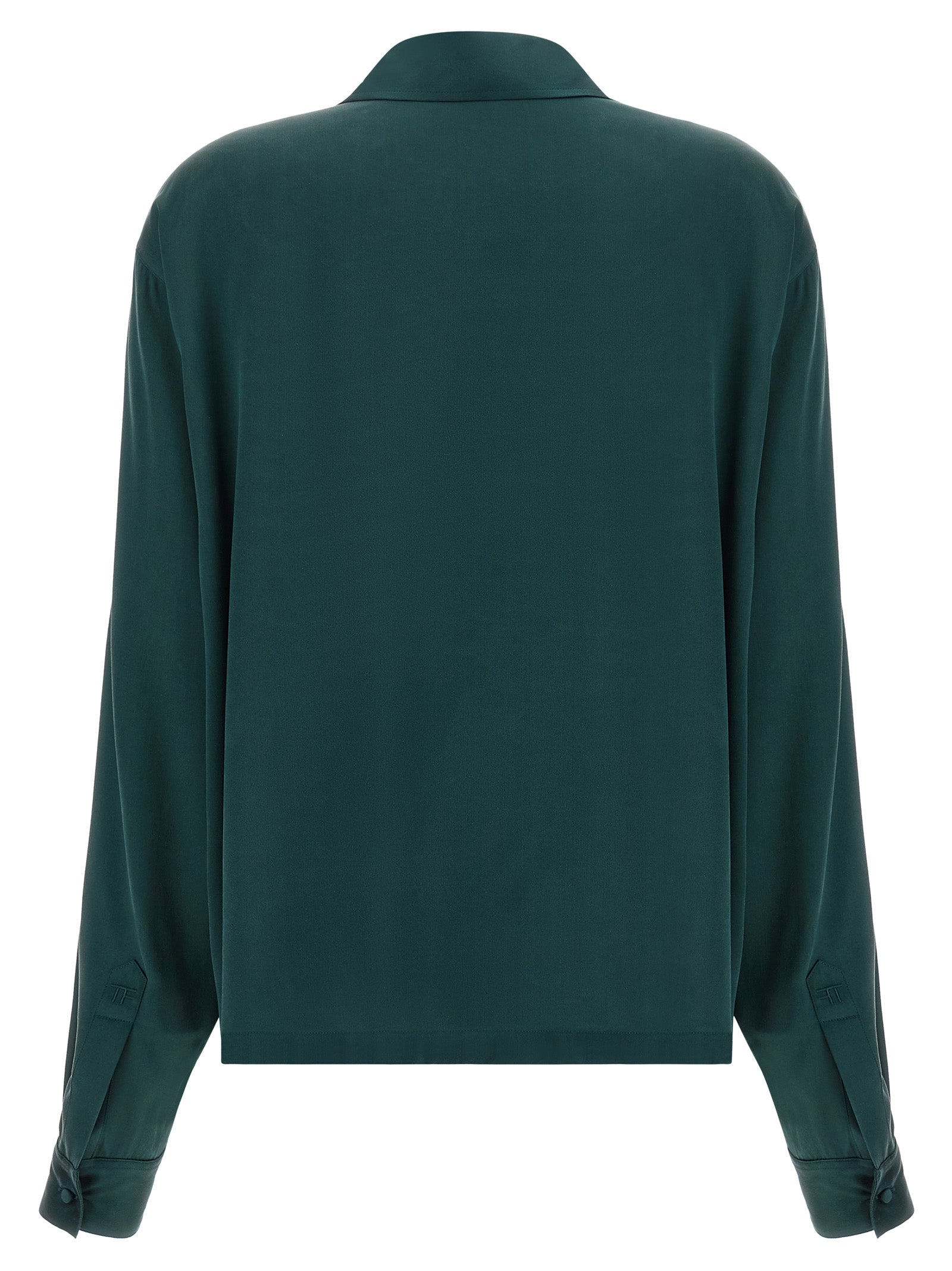 Tom Ford Women Satin Silk Polo Shirt TOM FORD