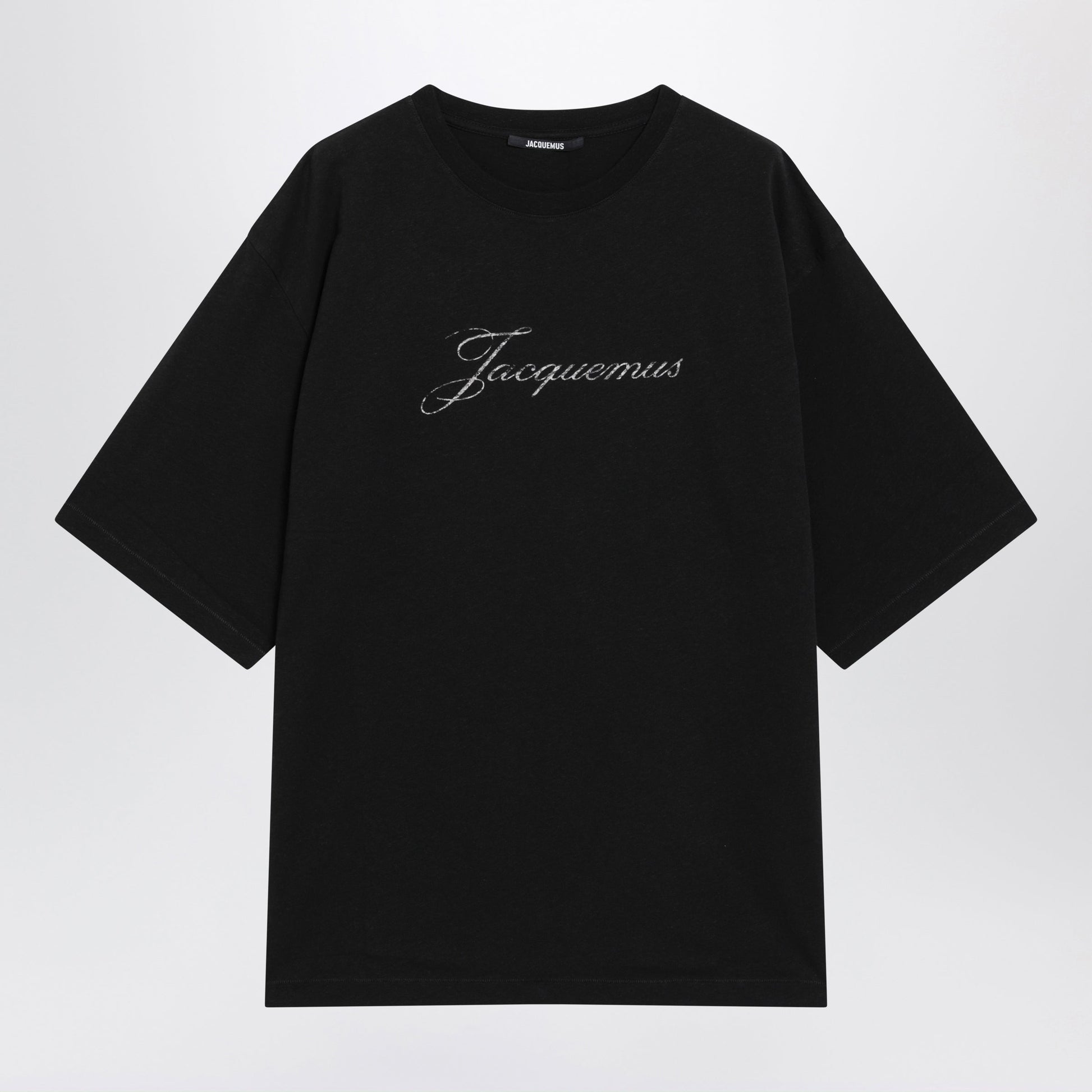 Jacquemus Black Cotton-Blend Logo T-Shirt Men JACQUEMUS