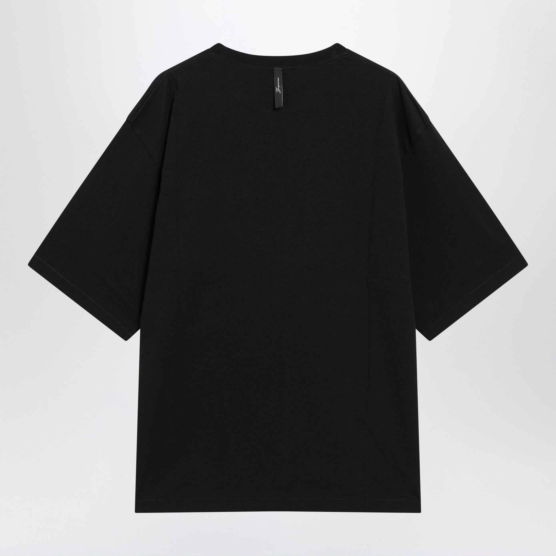 Jacquemus Black Cotton-Blend Logo T-Shirt Men JACQUEMUS