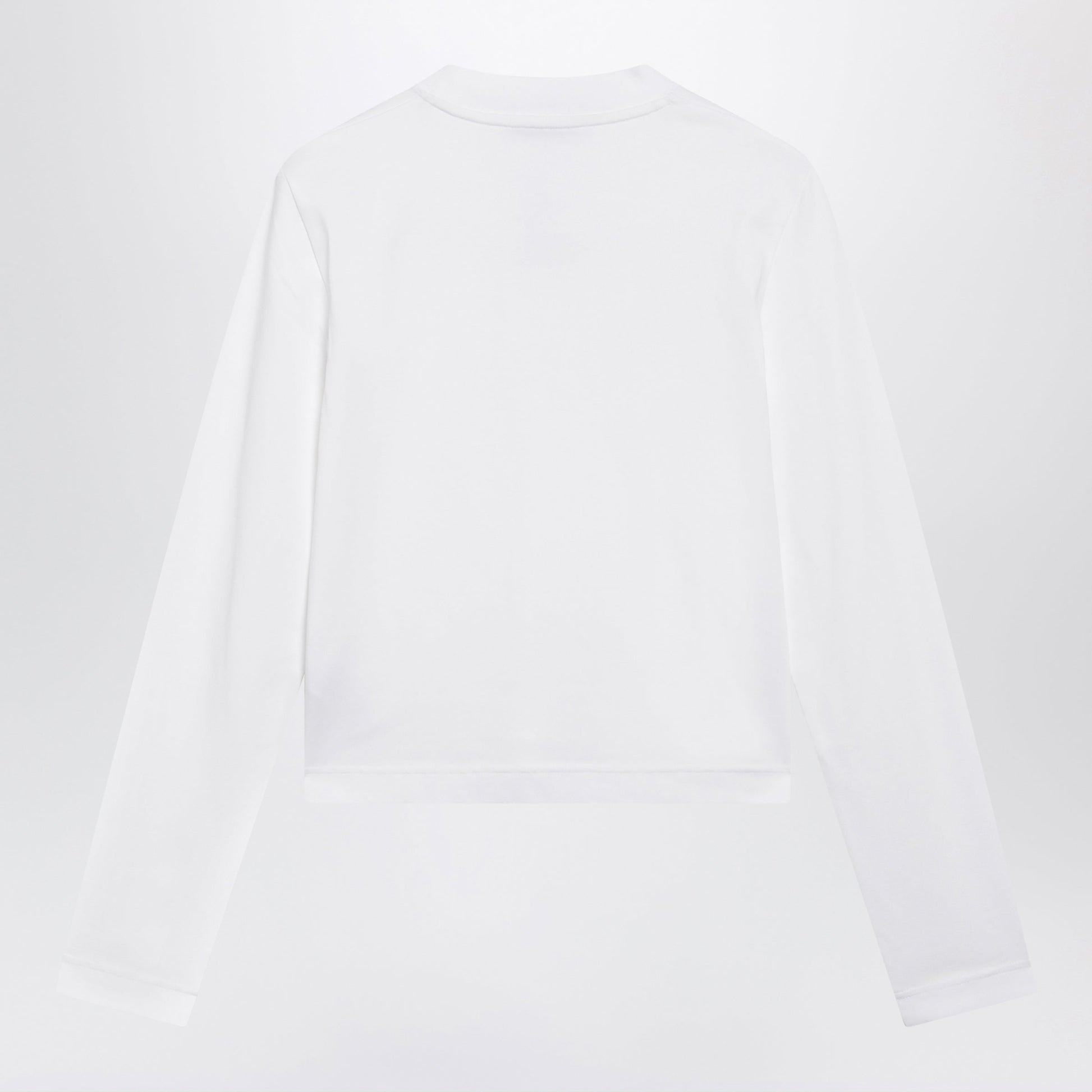 Jacquemus Le Gros Grain Long-Sleeve Stretch Cotton T-Shirt In White Women JACQUEMUS