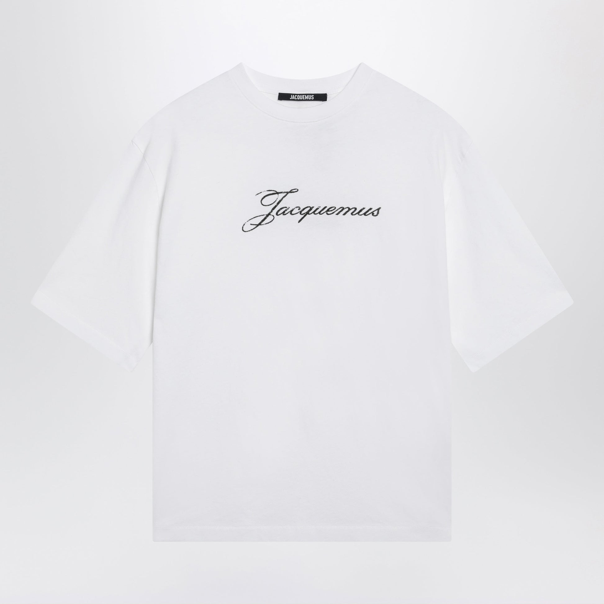 Jacquemus White T-Shirt With Logo Print Women JACQUEMUS