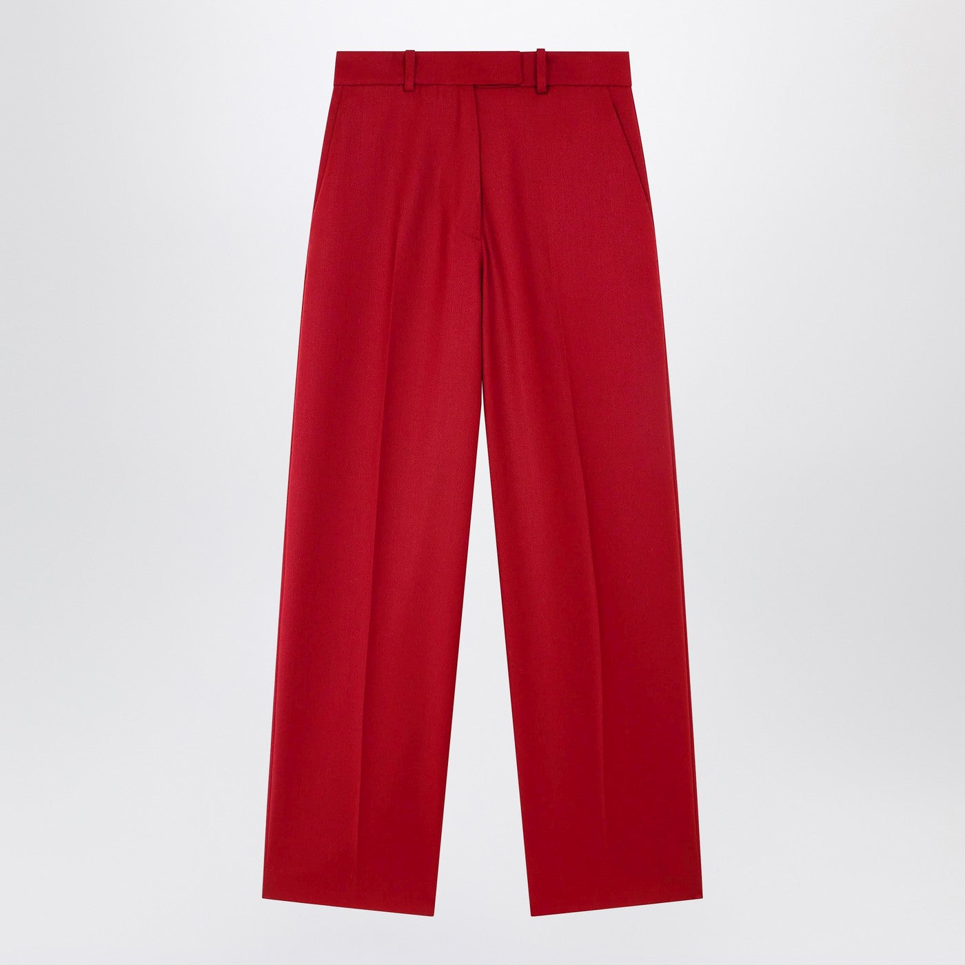 The Frankie Shop Red Brickell Satin Trousers Women The Frankie Shop