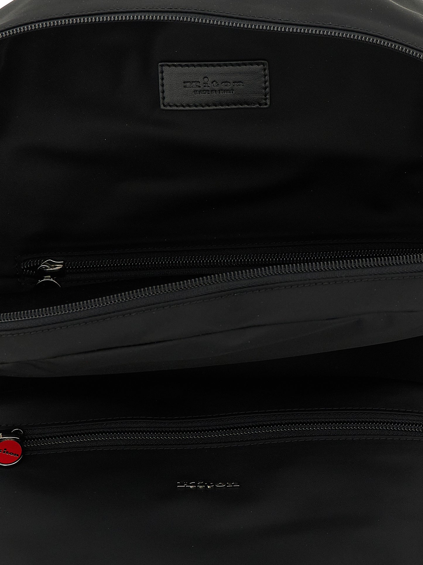 Kiton Men Logo Backpack KITON