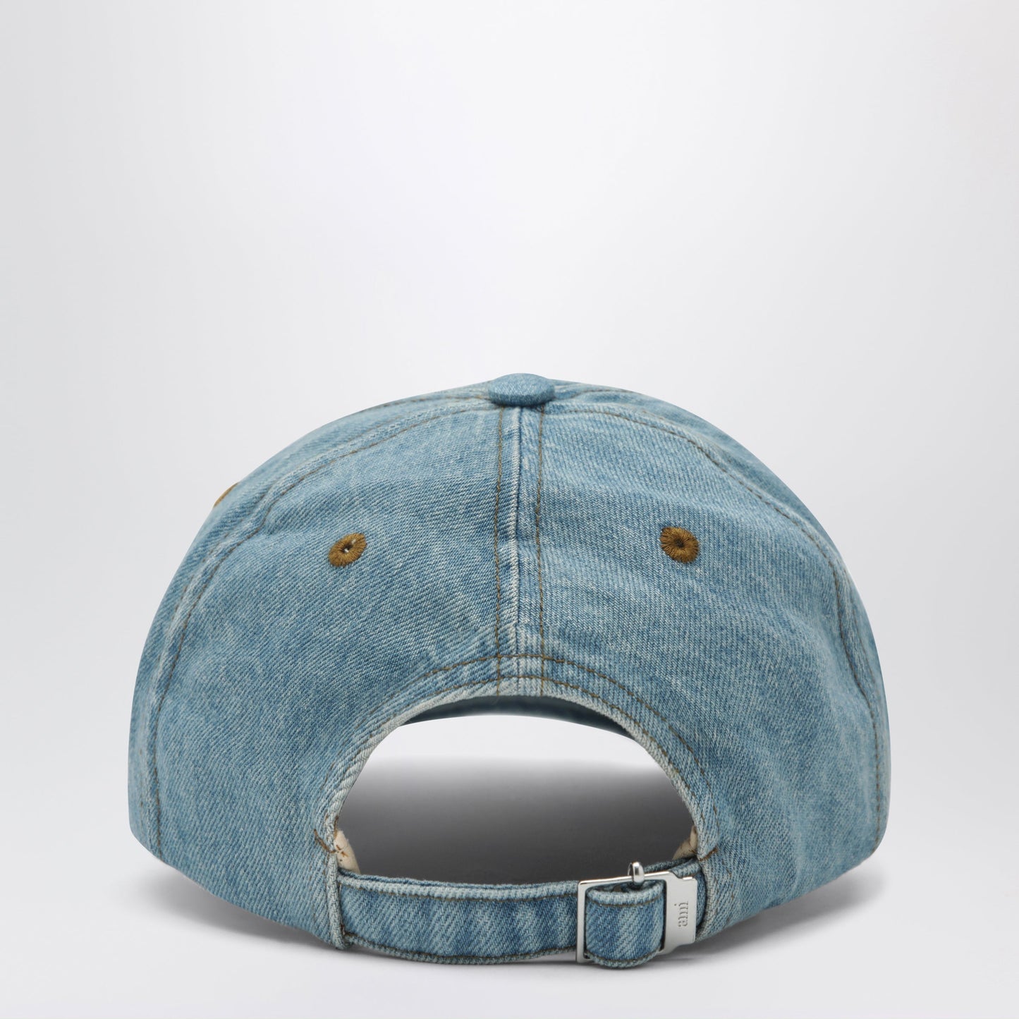 Ami Paris Ami De Cå“Ur Blue Cotton Denim Cap Men AMI PARIS