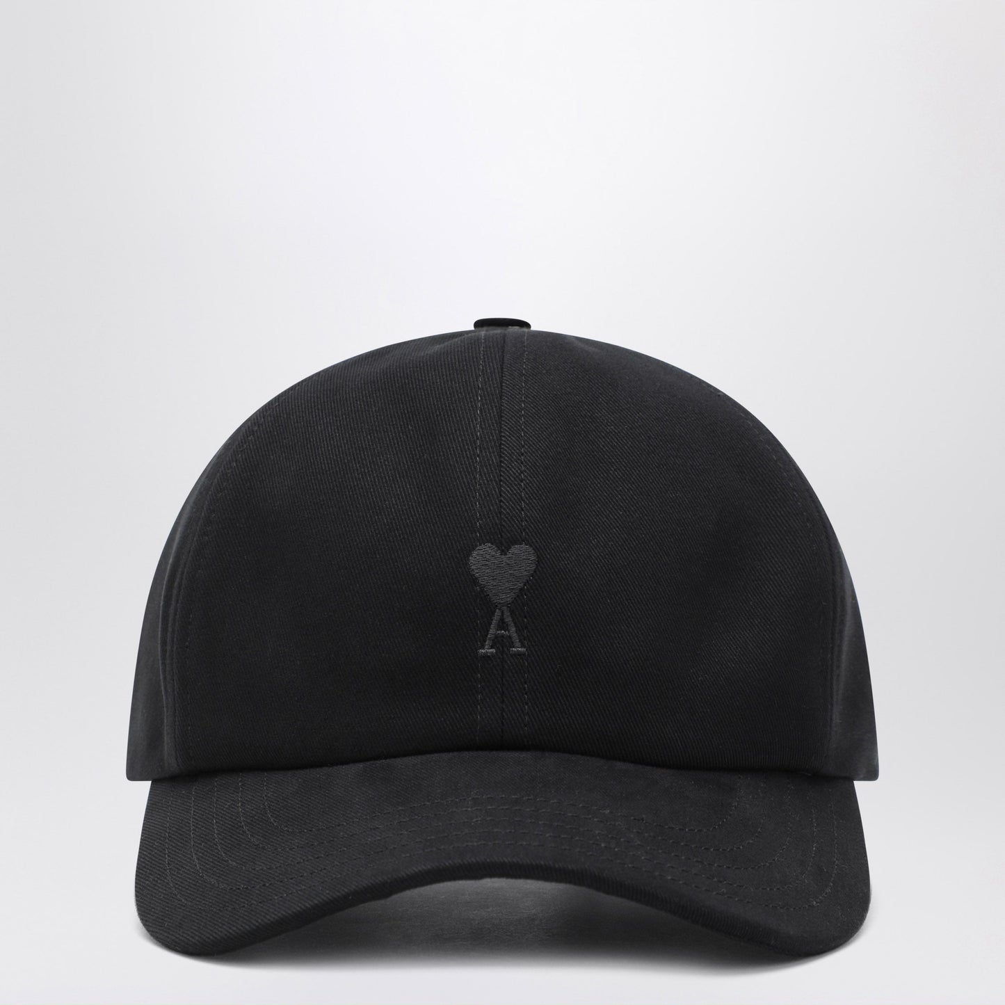 Ami Paris Ami De Coeur Black Baseball Cap Men AMI PARIS
