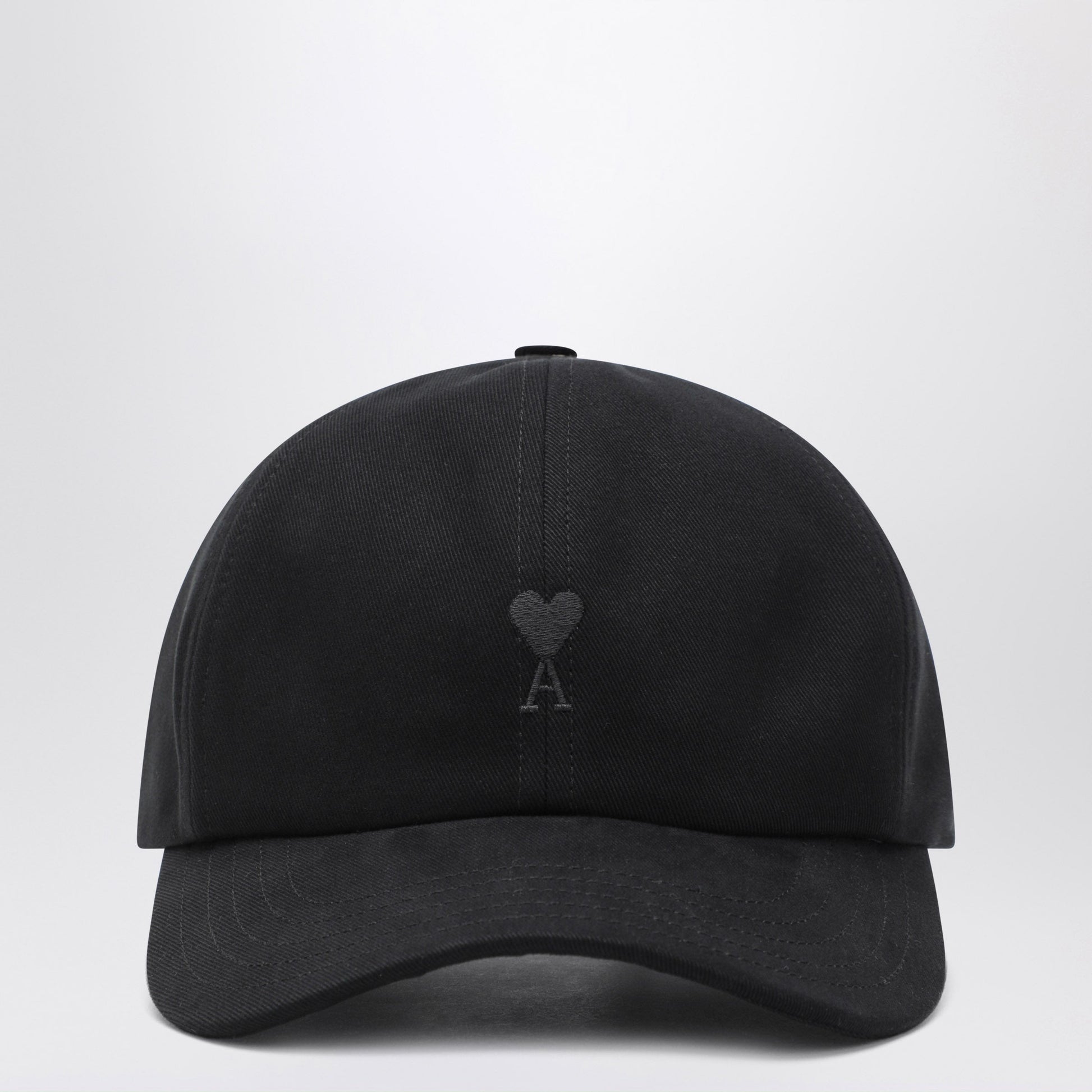 Ami Paris Ami De Coeur Black Baseball Cap Men AMI PARIS