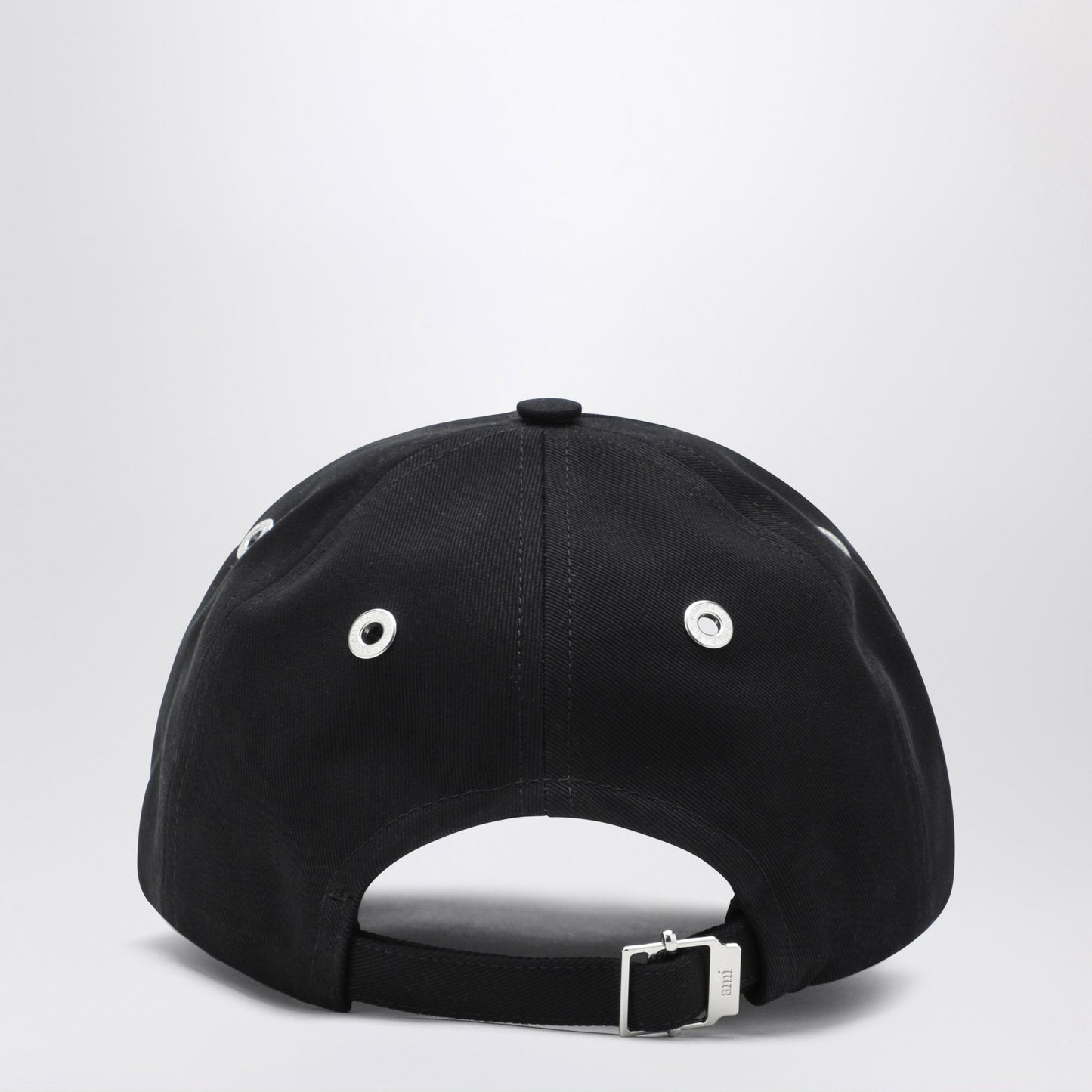 Ami Paris Ami De Coeur Black Baseball Cap Men AMI PARIS