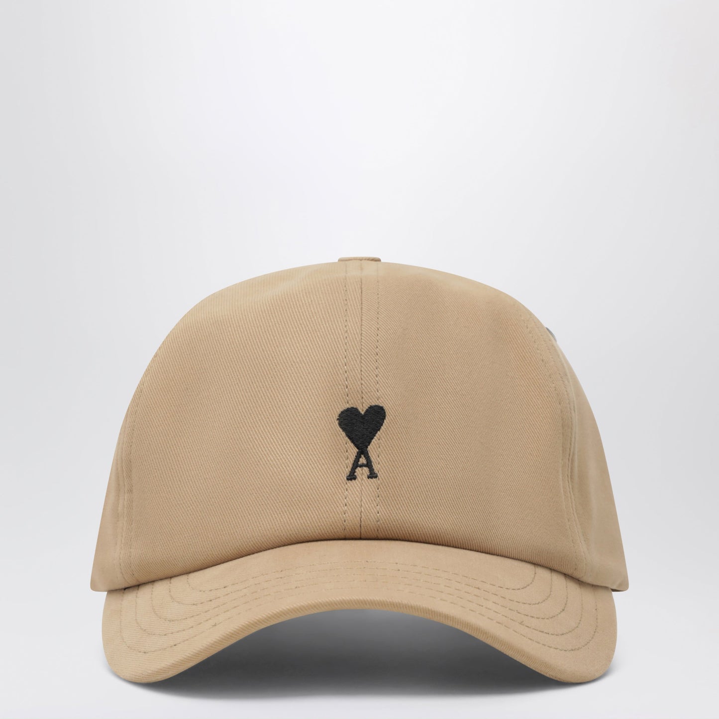 Ami Paris Beige Ami De Coeur Baseball Cap Men AMI PARIS