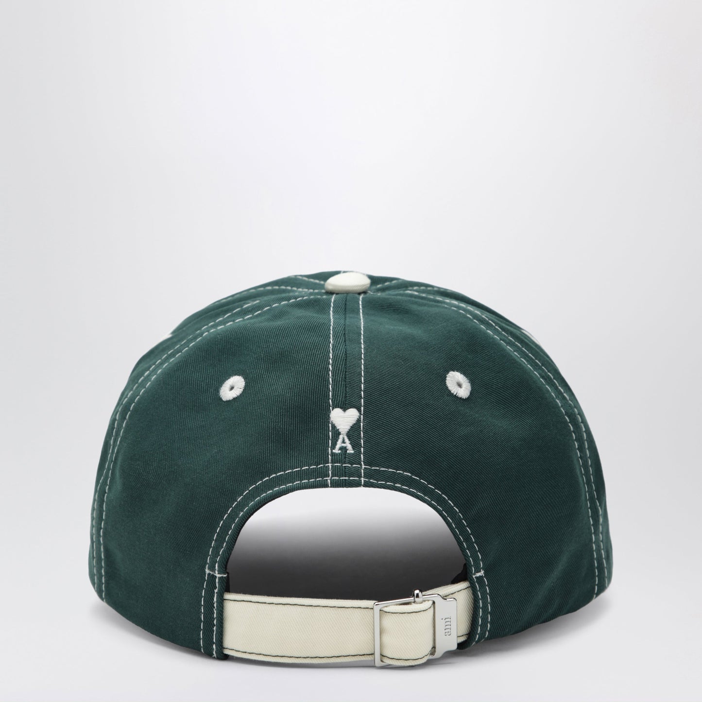 Ami Paris Signature Green Cotton Cap Men AMI PARIS