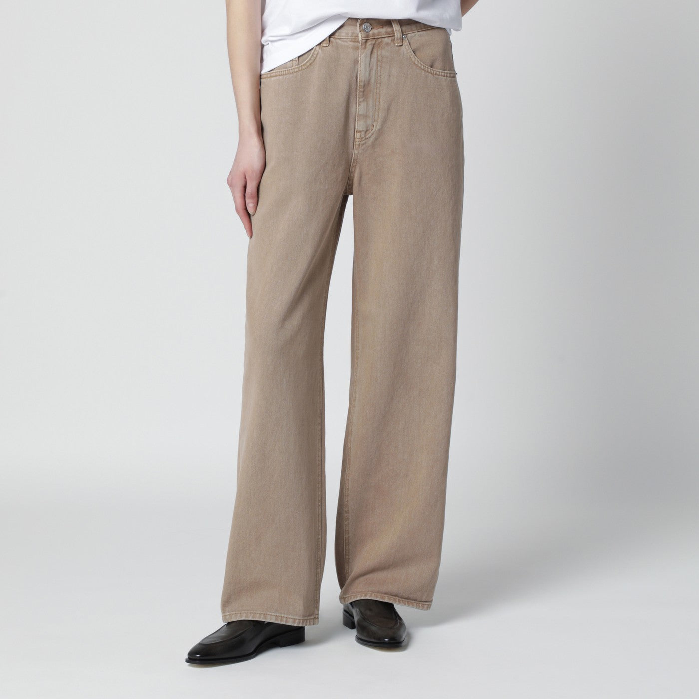 Dunst Sand Beige Relaxed Jeans Women Dunst