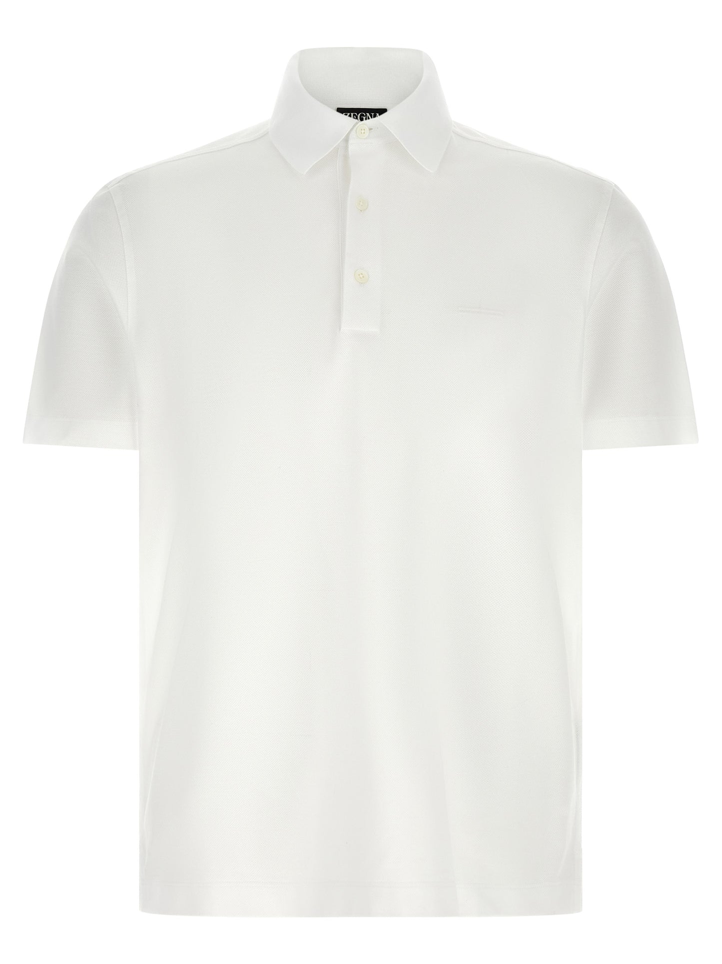 Zegna Men Piqué Cotton Polo Shirt ZEGNA