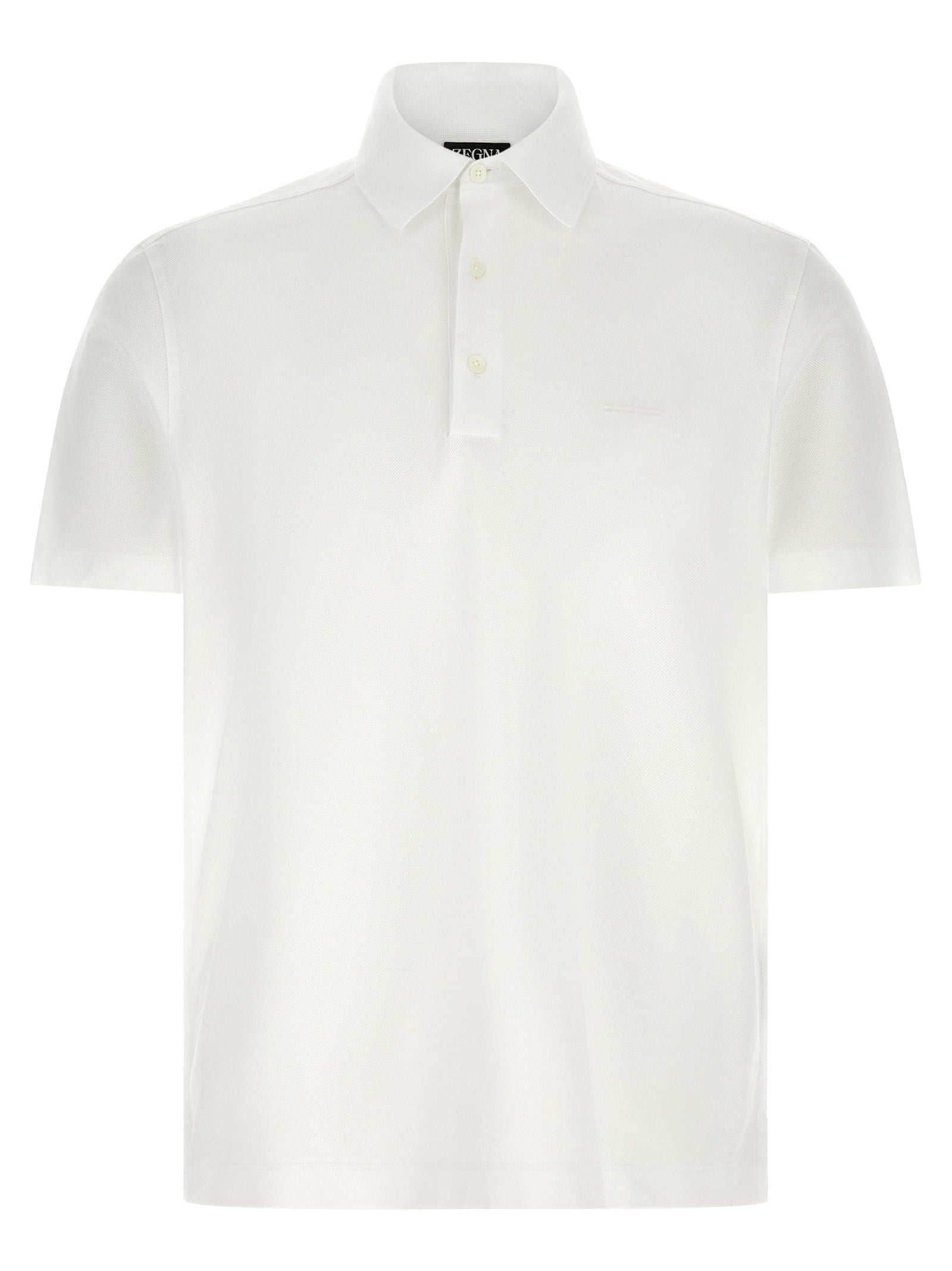 Zegna Men Piqué Cotton Polo Shirt ZEGNA