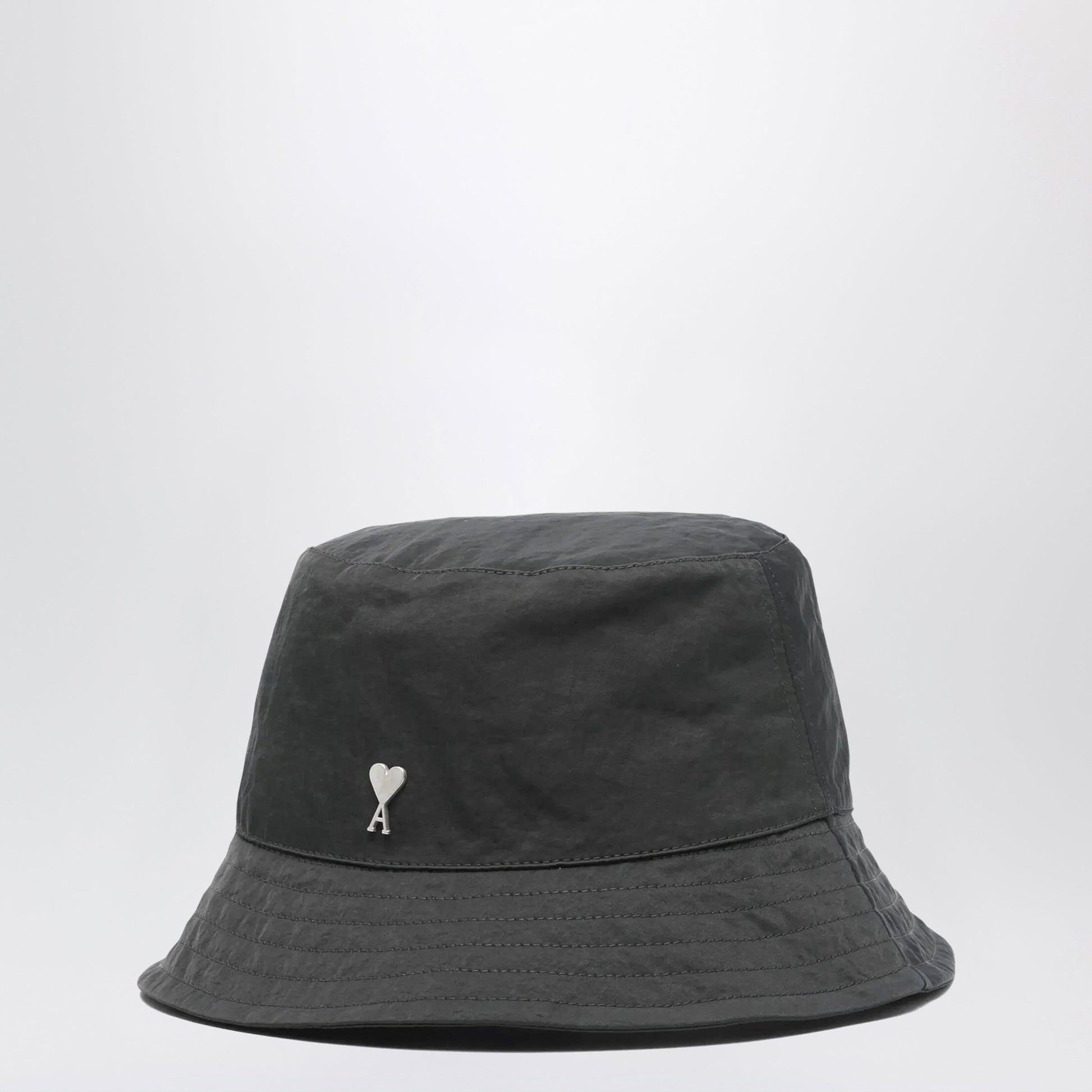 Ami Paris Ami De Coeur Anthracite Bucket Hat Men AMI PARIS