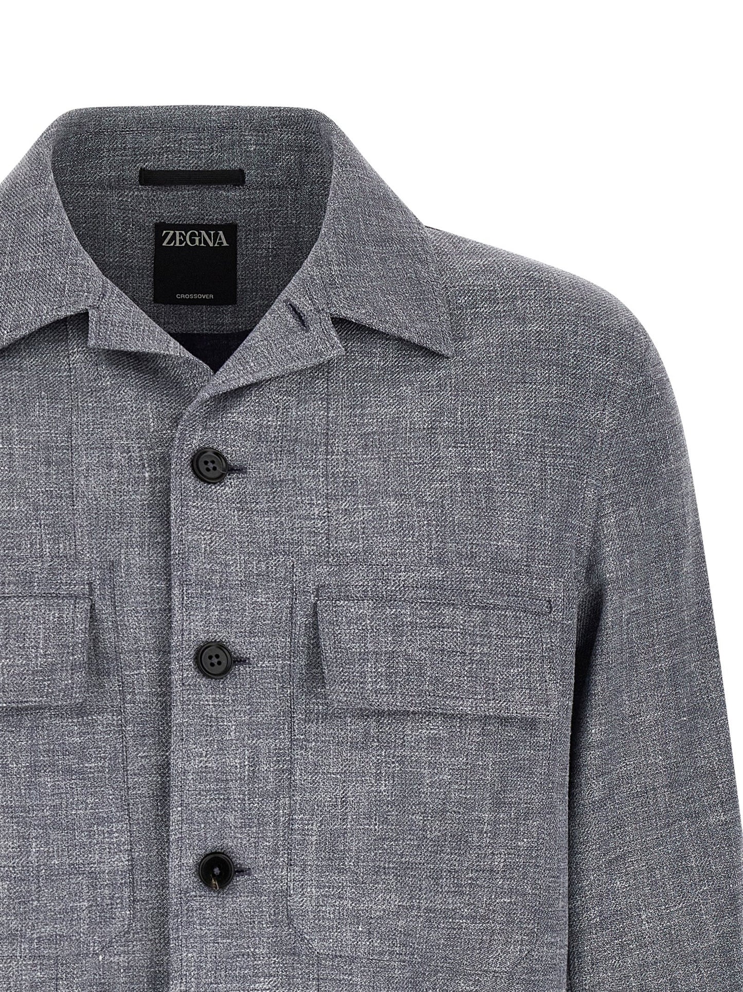 Zegna Men 'Crossover' Overshirt ZEGNA