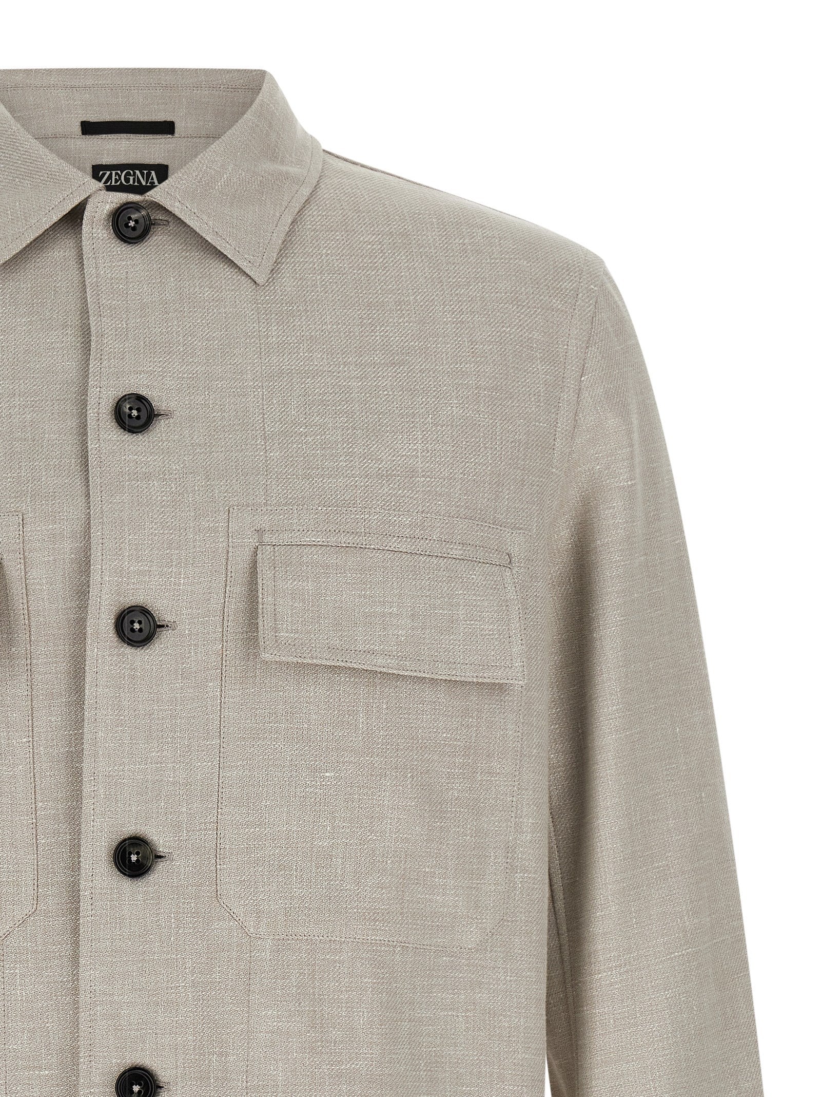 Zegna Men 'Crossover' Overshirt ZEGNA